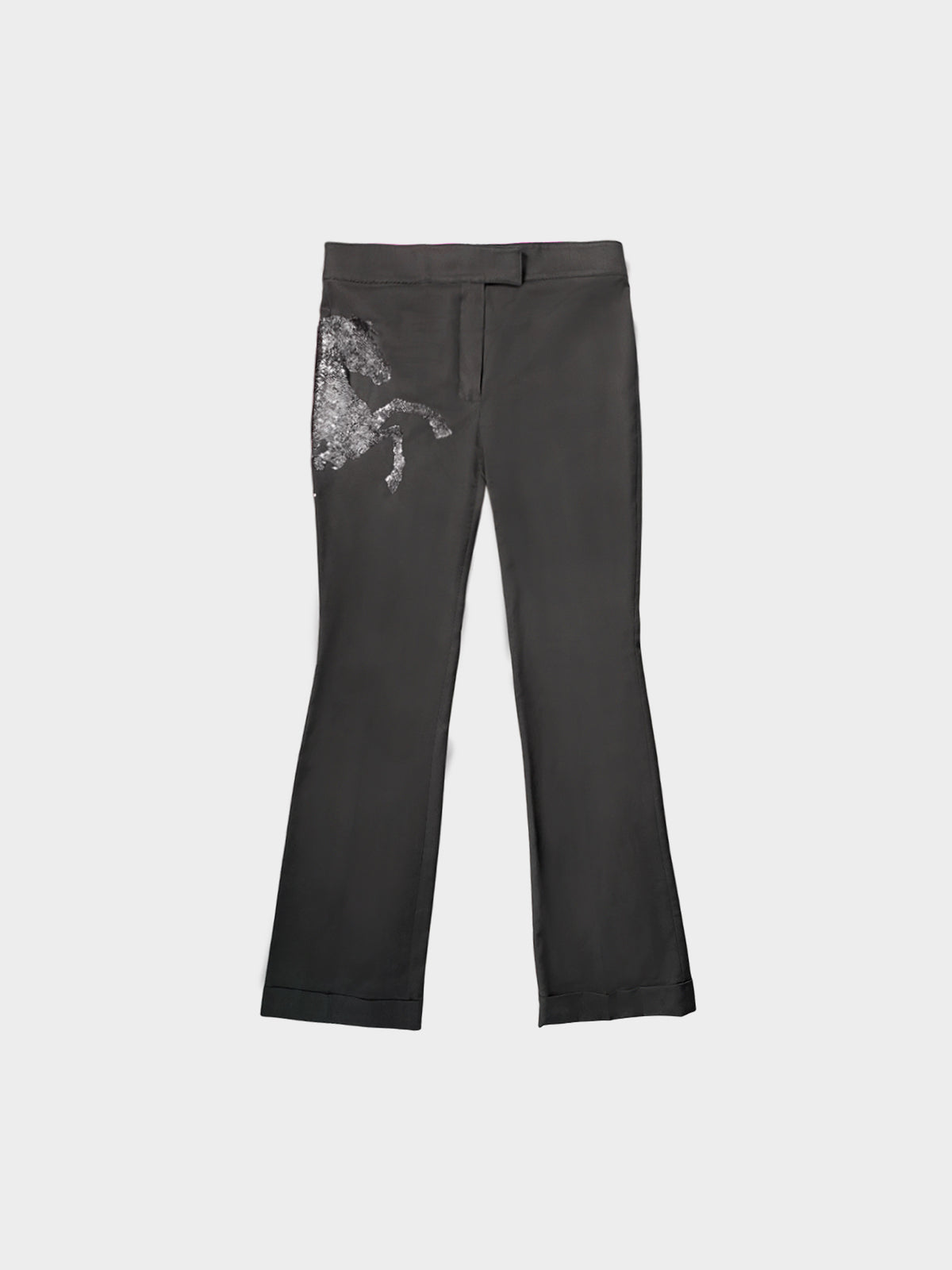Chloé by Stella McCartney 2001 Horse Glitter Flared Pants