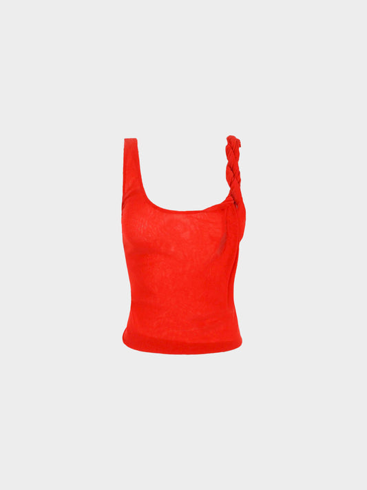 Jean Paul Gaultier 2000s Red Soleil Tank Top