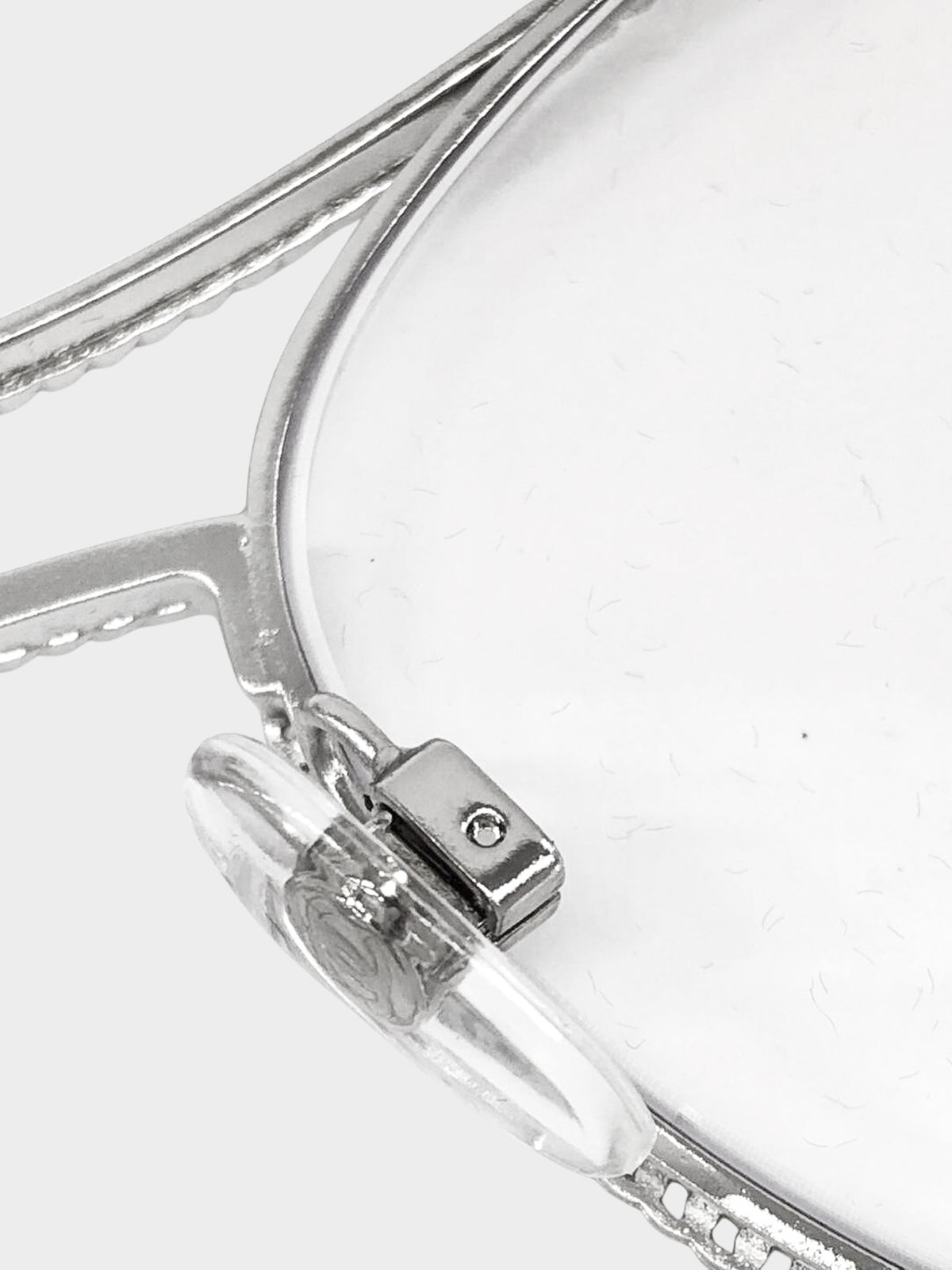 Chanel 2015 Silver Chain Link Aviator Sunglasses