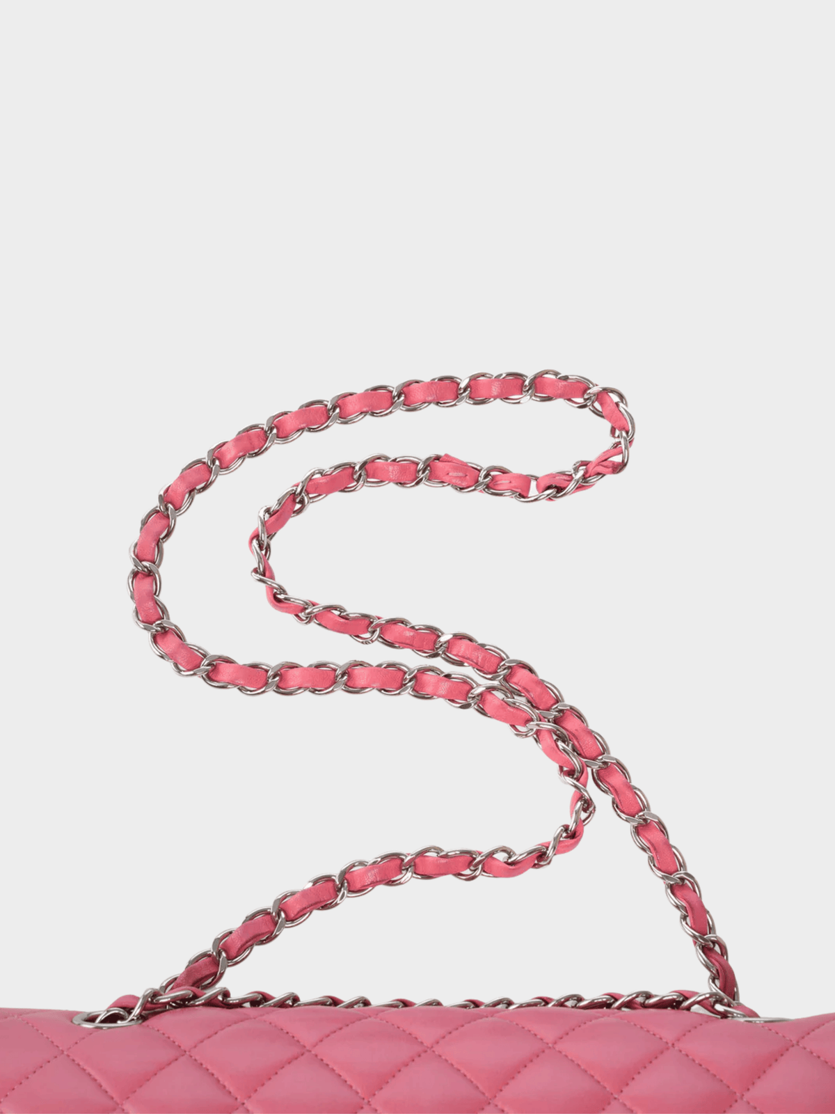 Chanel 2014 Pink Caviar Quilted Classic Flap Bag
