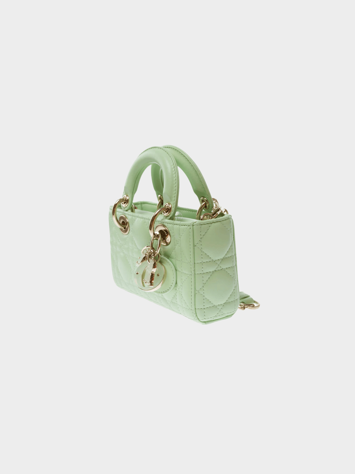 Christian Dior 2020s Mint Green Lady D-Joy Micro Handbag