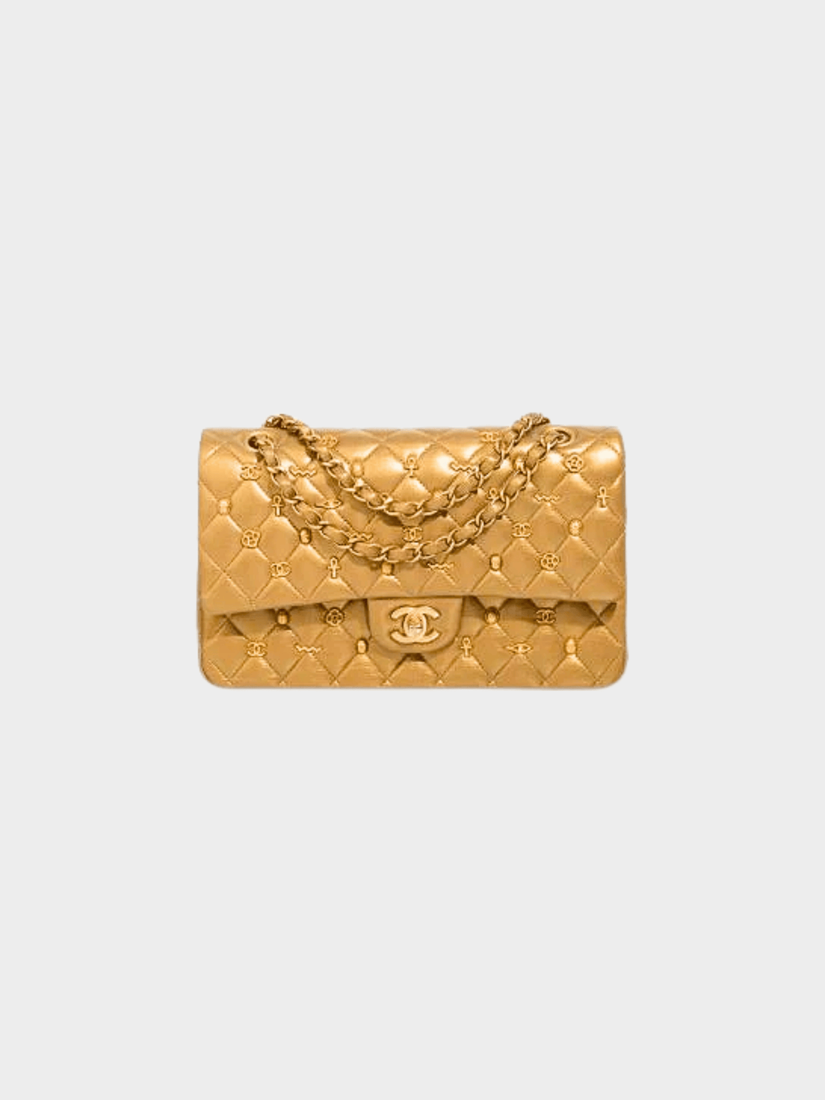 Chanel 2019 Gold Paris-Egypt Classic Double Flap Bag