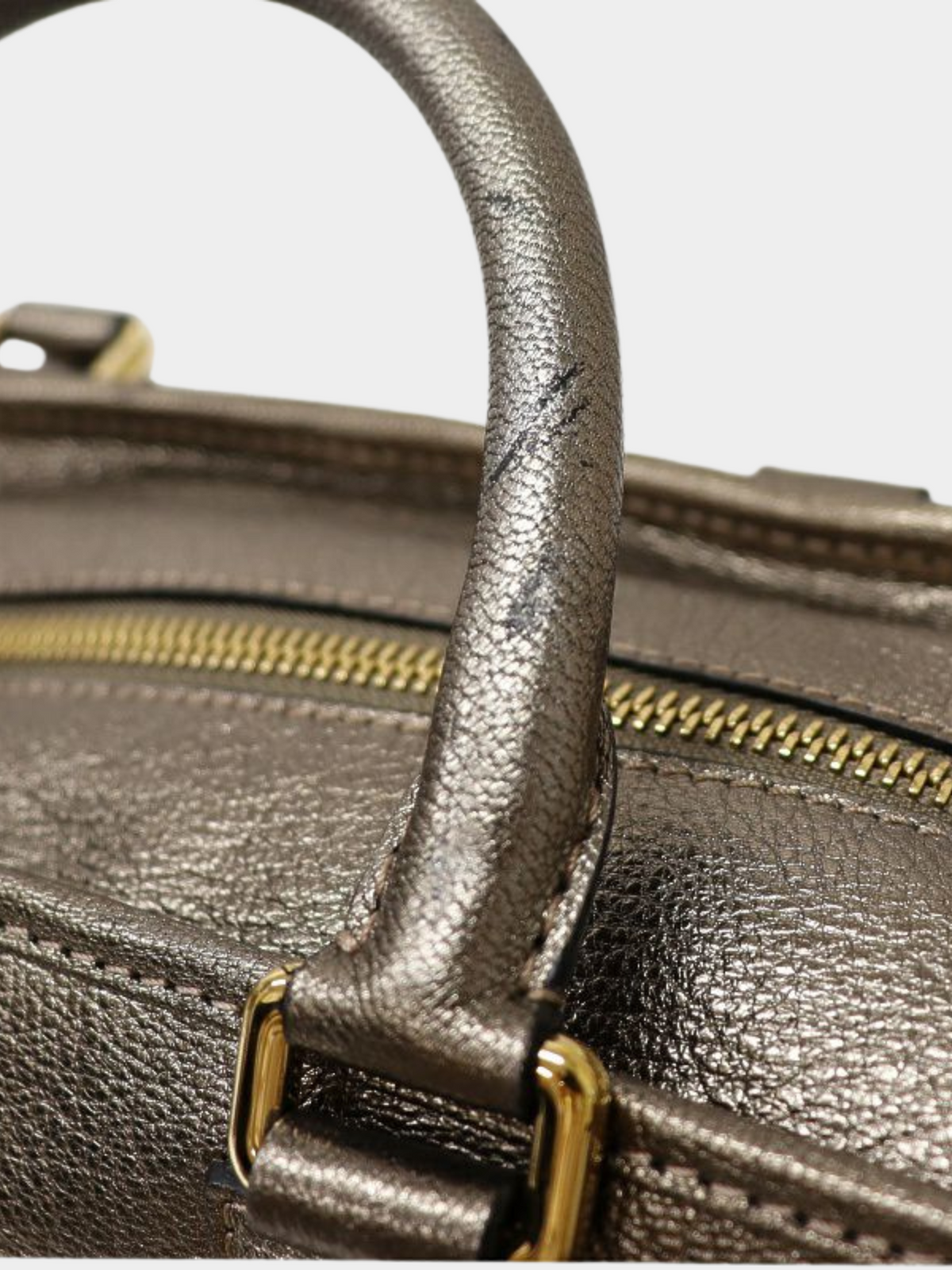Loewe 2000s Silver Amazona 28 Leather Bag