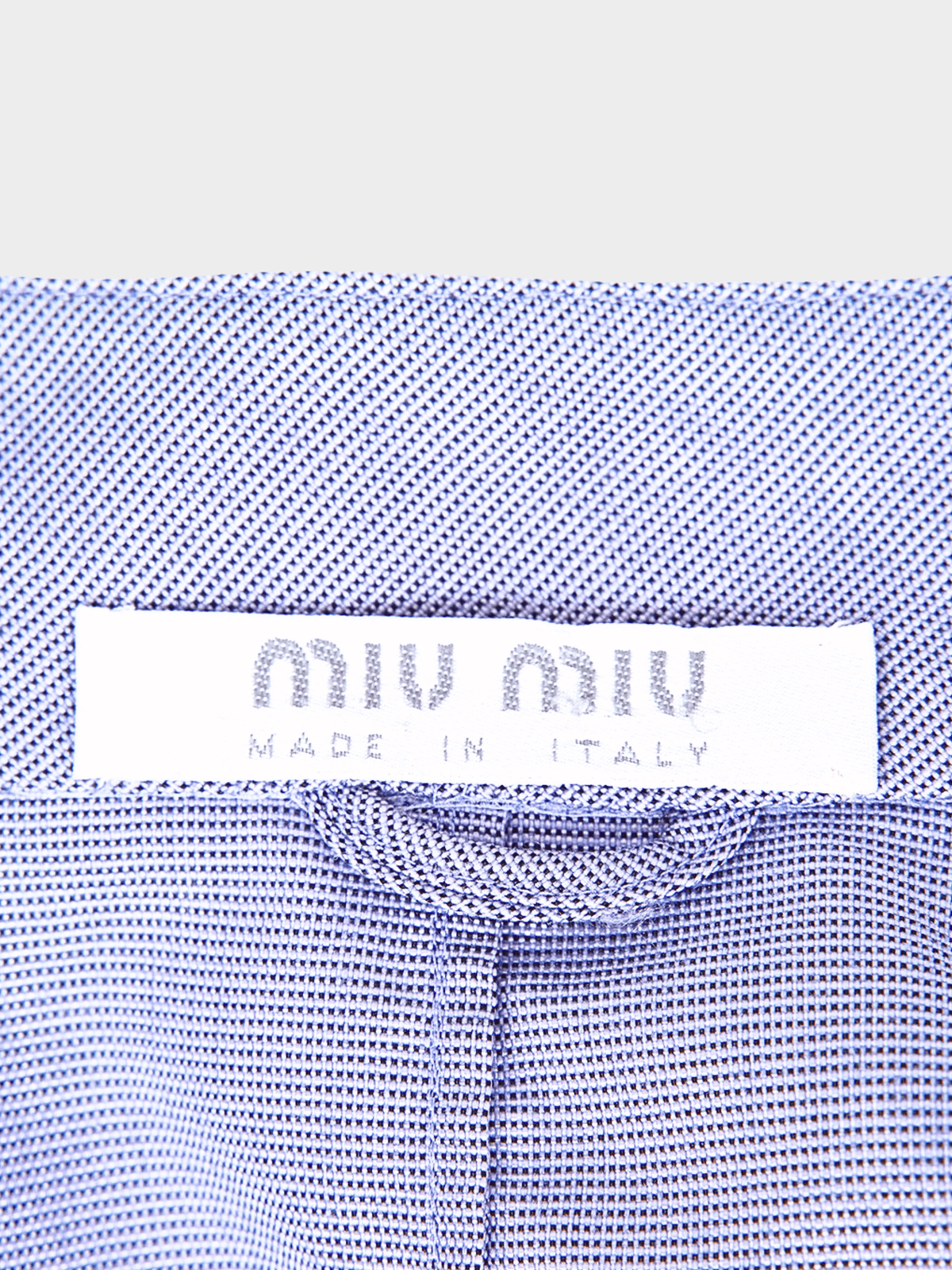 Miu Miu SS 2000 Indigo Grey Vest and Pants Set