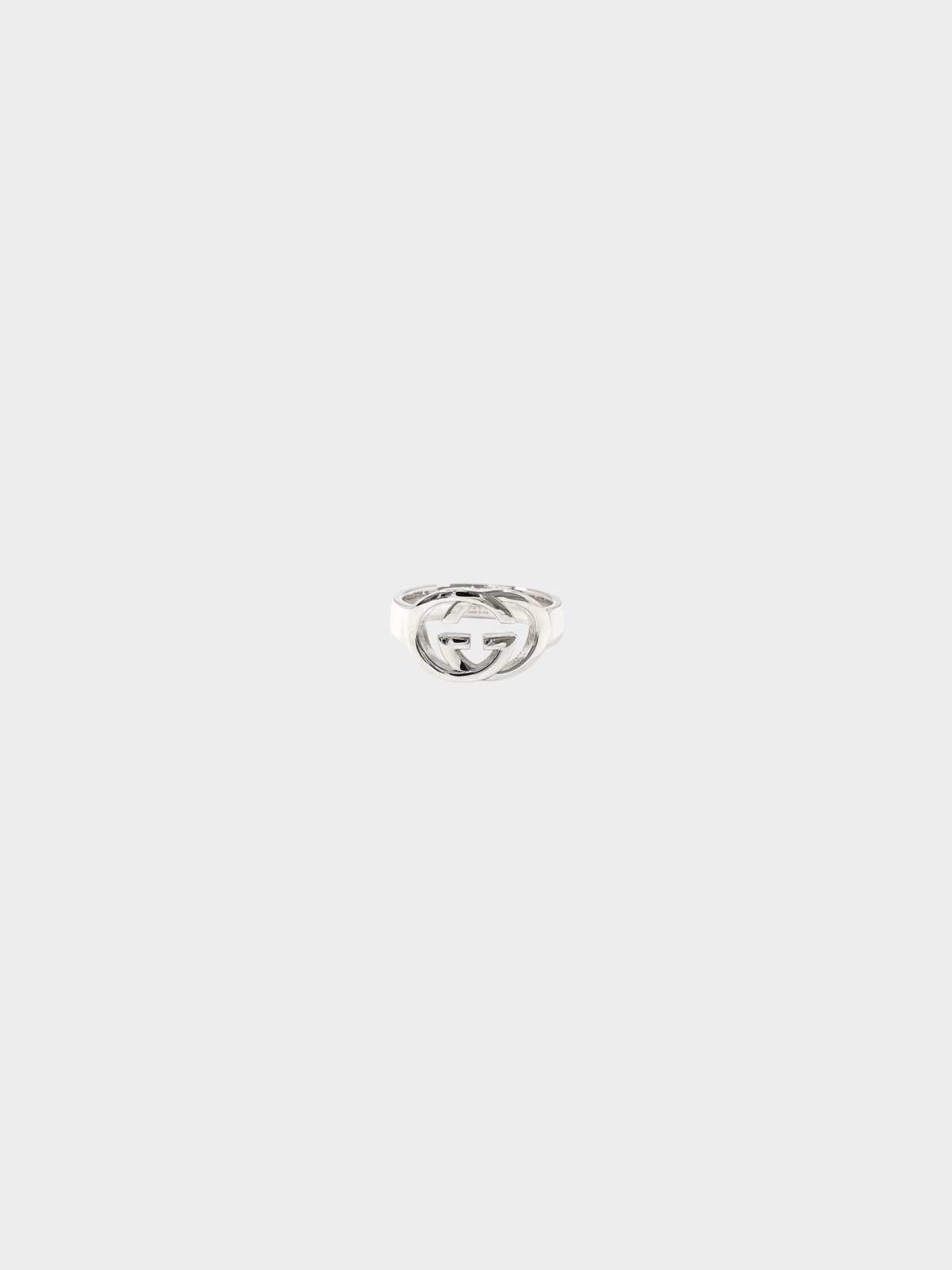 Gucci 2000s Sterling Silver G Logo Ring