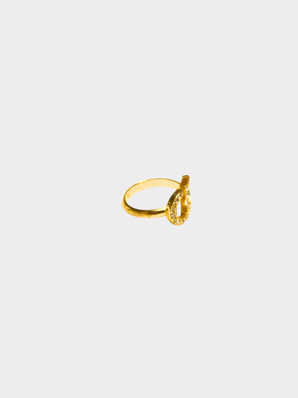 Christian Dior 2020s Gold Petit CD Ring