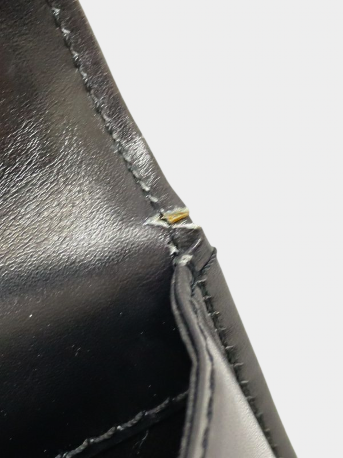 Celine 2000s Black Triomphe Leather Shoulder Bag