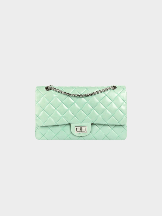 Chanel 2009-2010 Tiffany Blue Lambskin Large Reissue 2.55 Bag