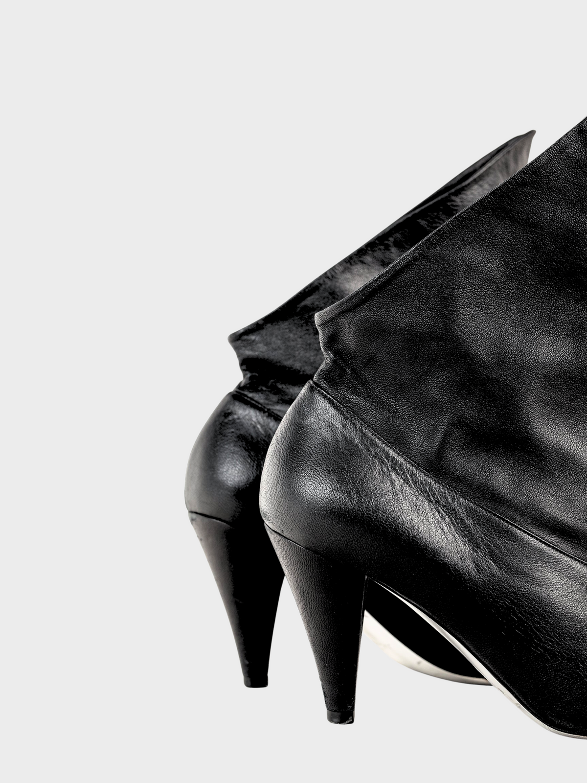 Givenchy 2018 Runway Bottine Show 80 Fold-Over Black Ankle Boot