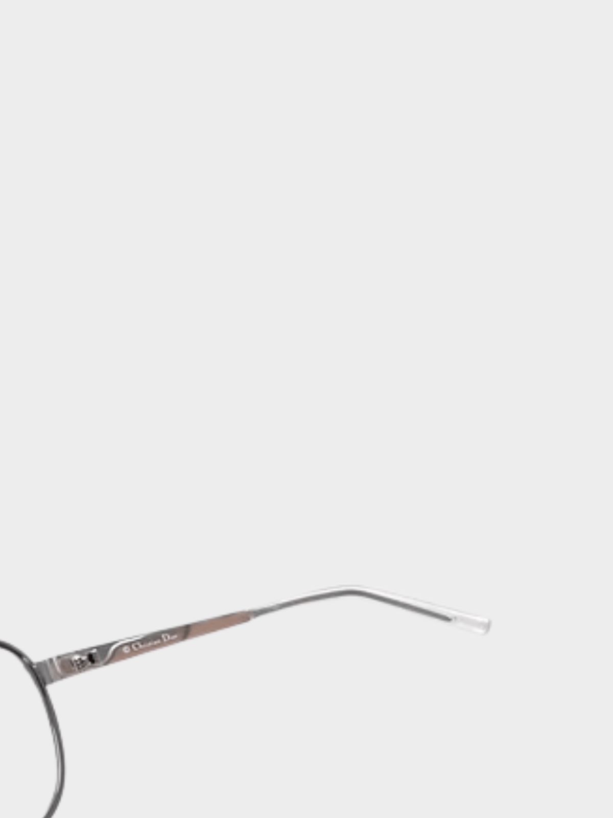 Christian Dior by John Galliano SS 2000 Silver Rodeo Drive Shield Sunglasses