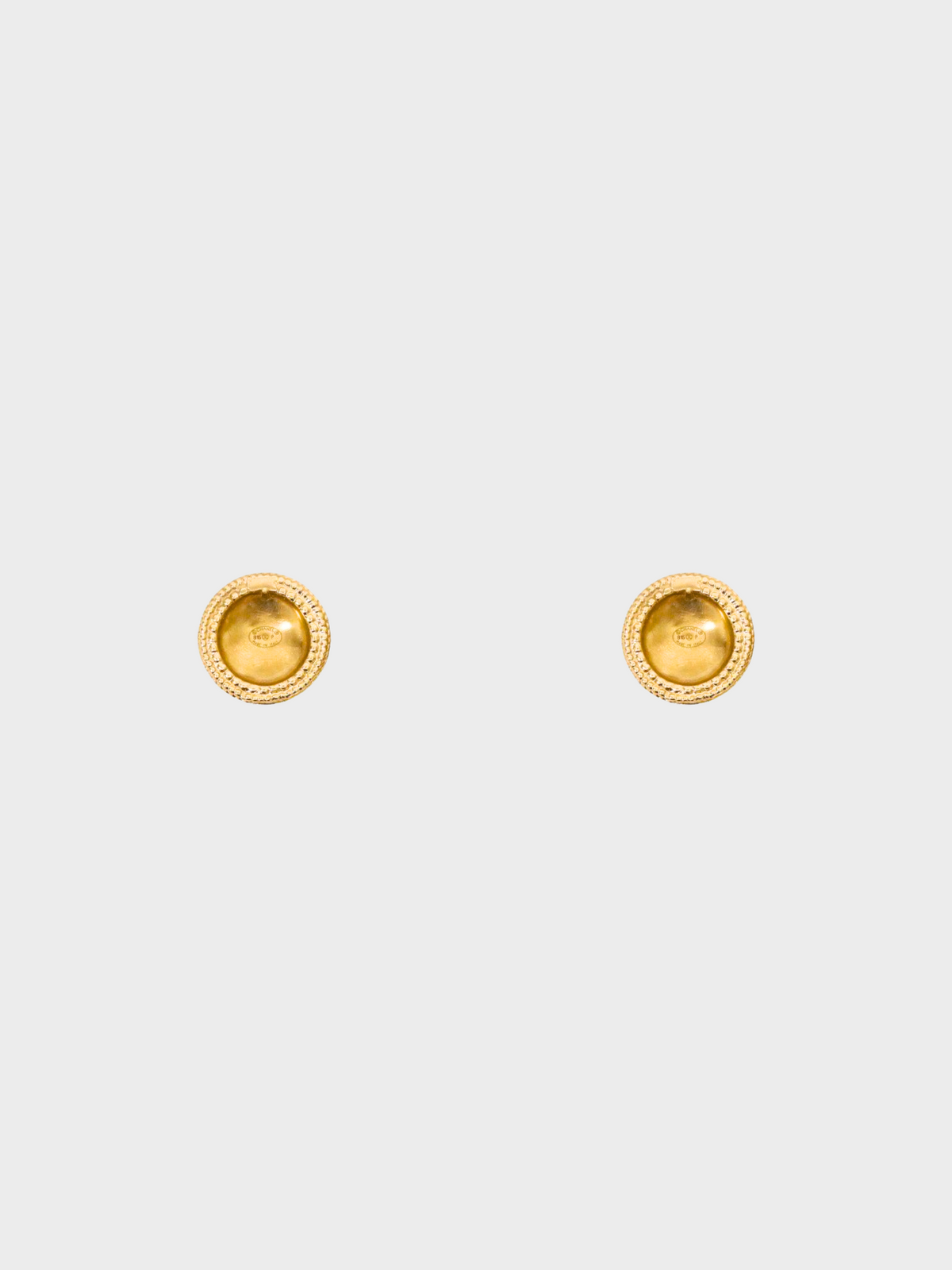 Chanel Spring 1985 Gold Stud Earrings