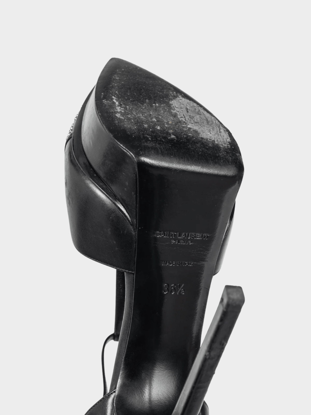 Lanvin AW 2012 "Les 10 Ans" Black Satin Embellished-Bow Platform Sandals
