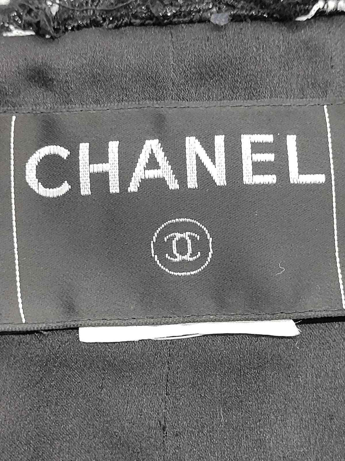 Chanel SS 2006 Black Tweed Evening Jacket