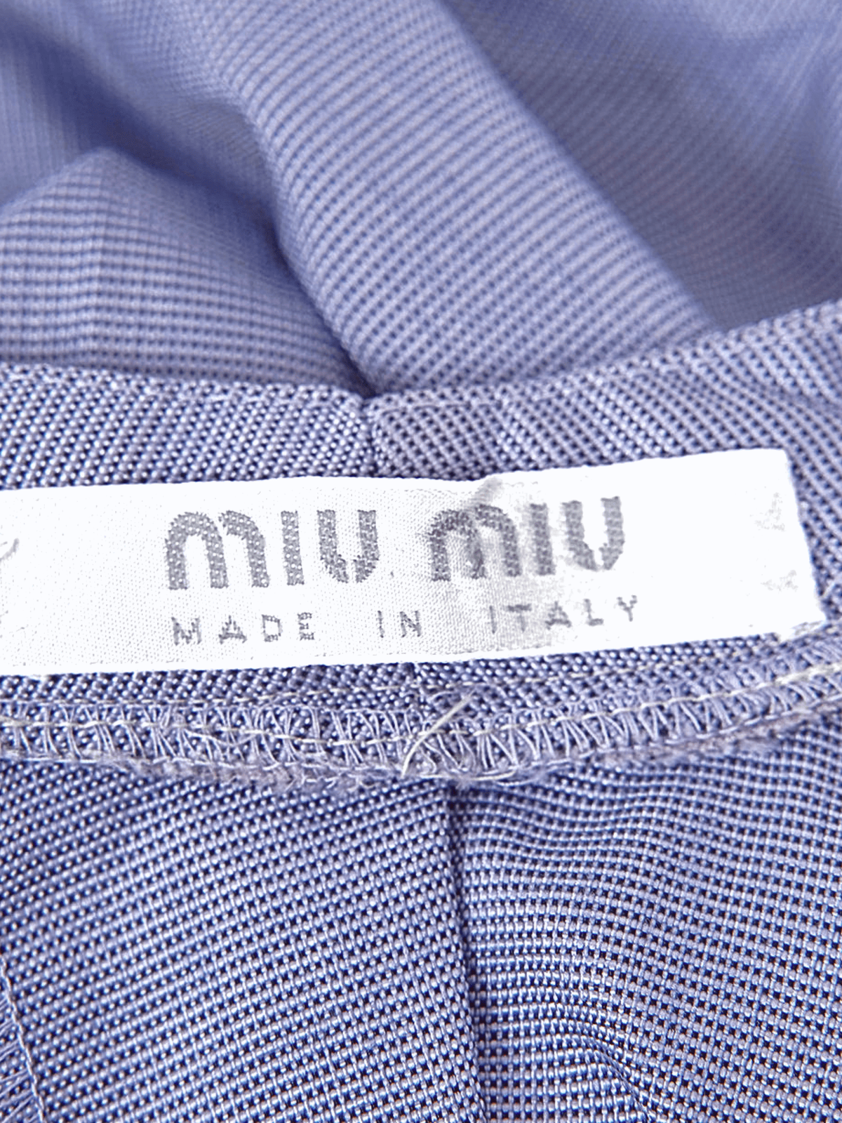 Miu Miu SS 2000 Indigo Grey Vest and Pants Set