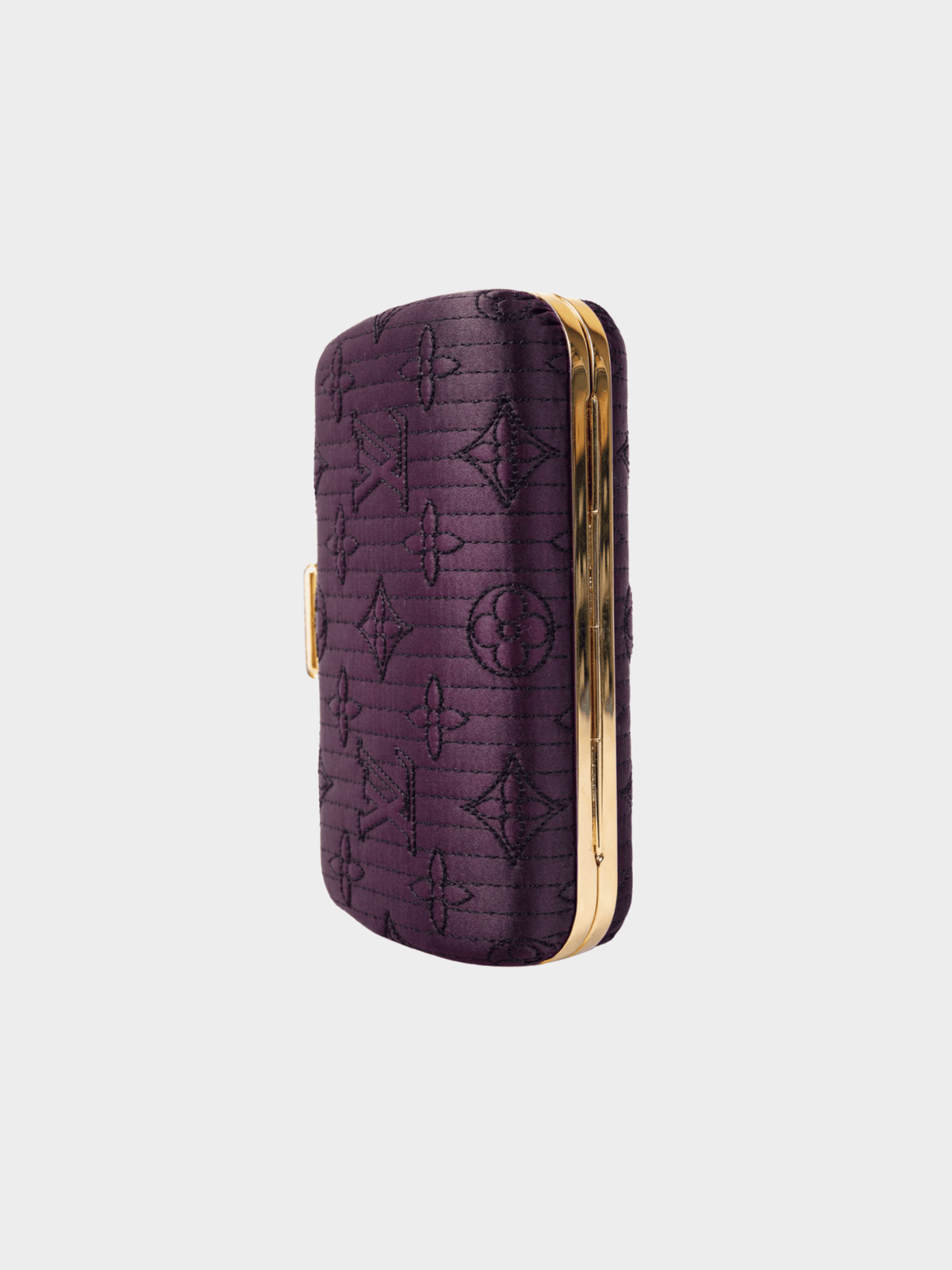 Louis Vuitton 2008 Minaudière Plum Monogram Motard Clutch