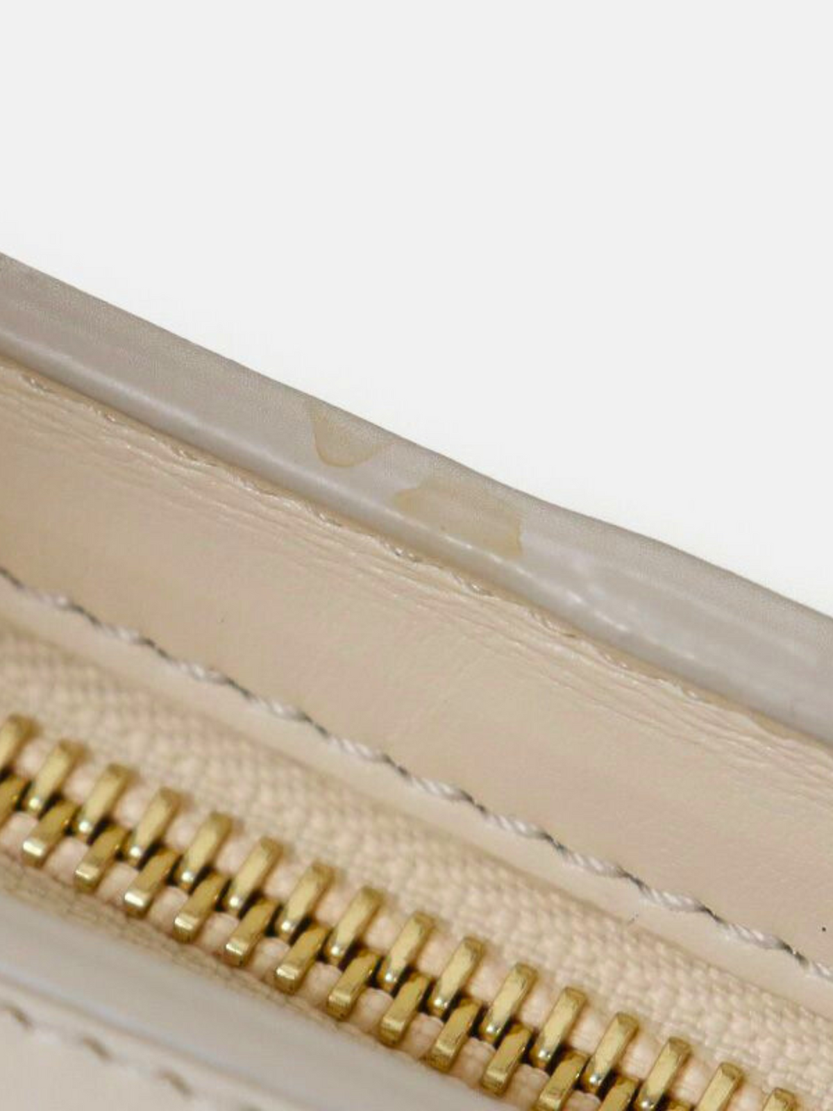 Loewe 2010s Ivory Leather Puzzle Fold Cropped Bag