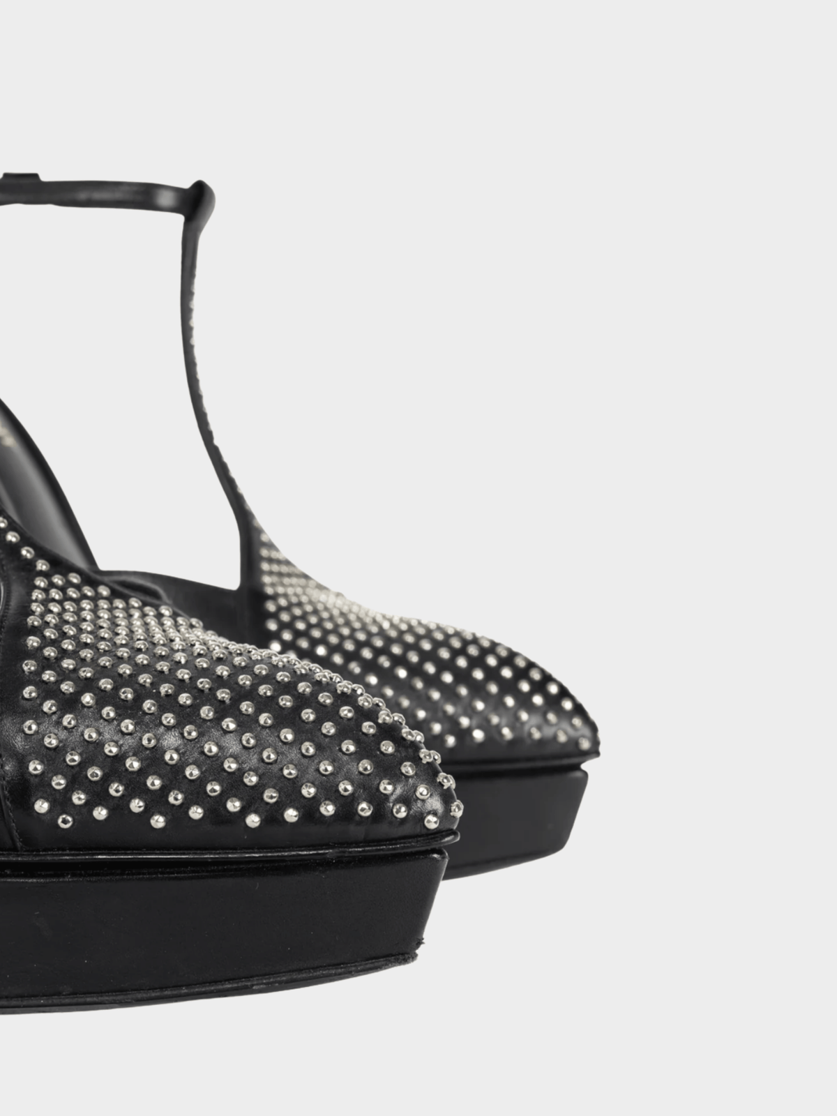 Lanvin AW 2012 "Les 10 Ans" Black Satin Embellished-Bow Platform Sandals
