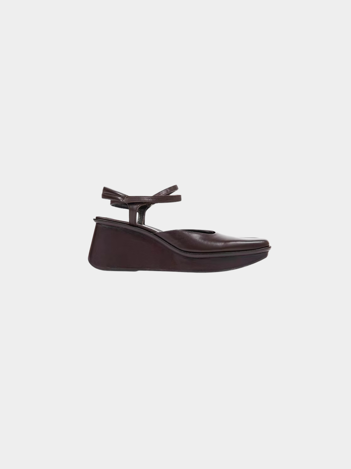 Prada 1999 Brown Platform Leather Heels