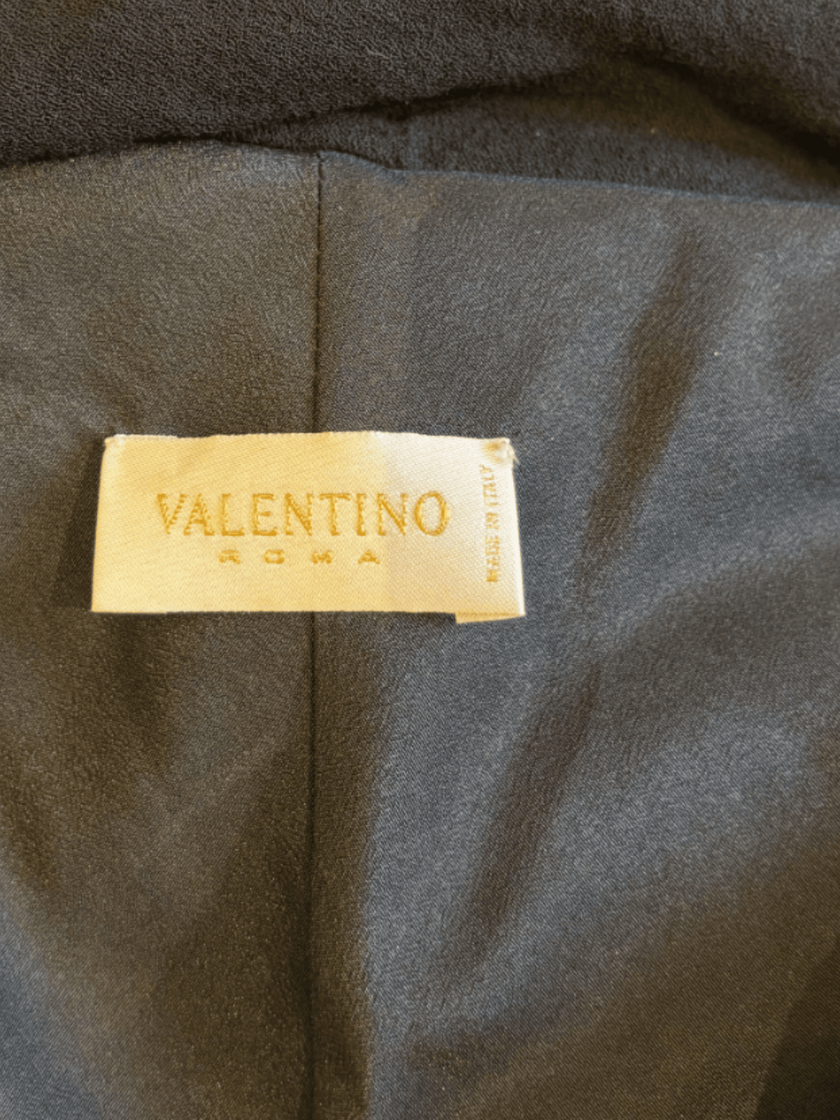 Valentino 2000s Black Ruffled Midi Dress