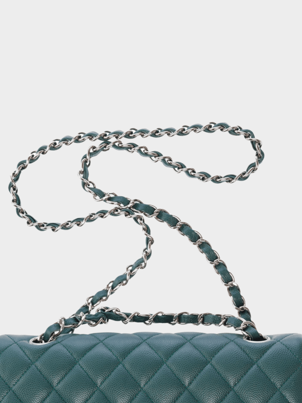 Chanel 2018 Dark Turquoise Classic Flap Bag