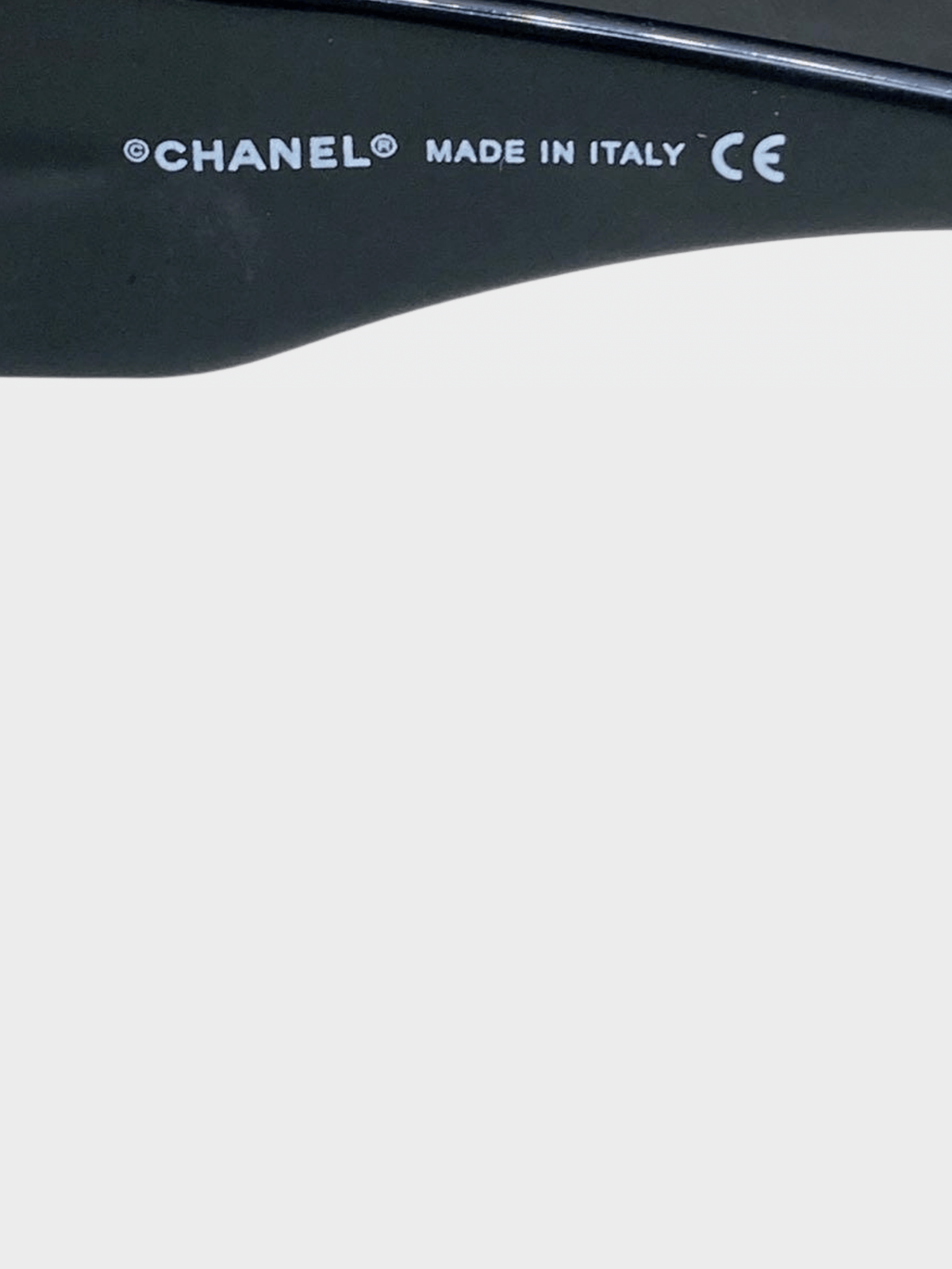Chanel 2000s Black Frame Camellia Flower Sunglasses