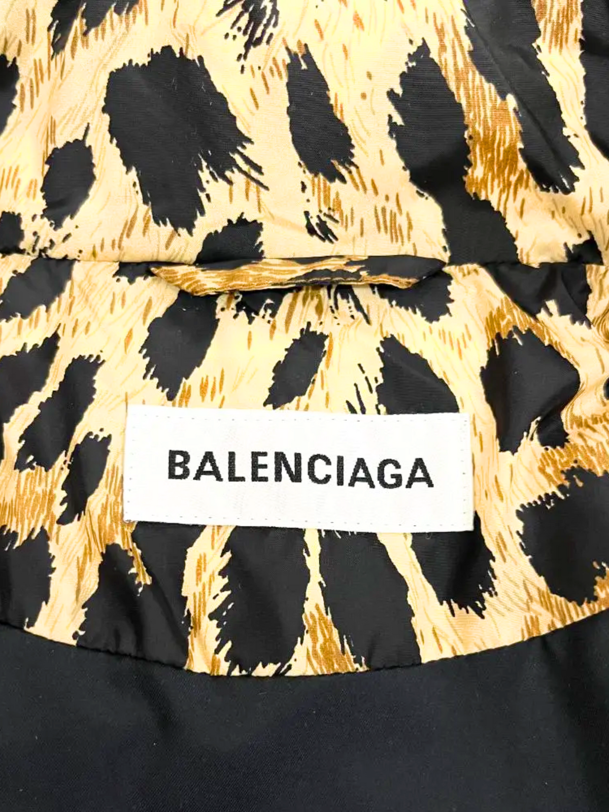 Balenciaga 2019 Leopard Print Puffer Coat