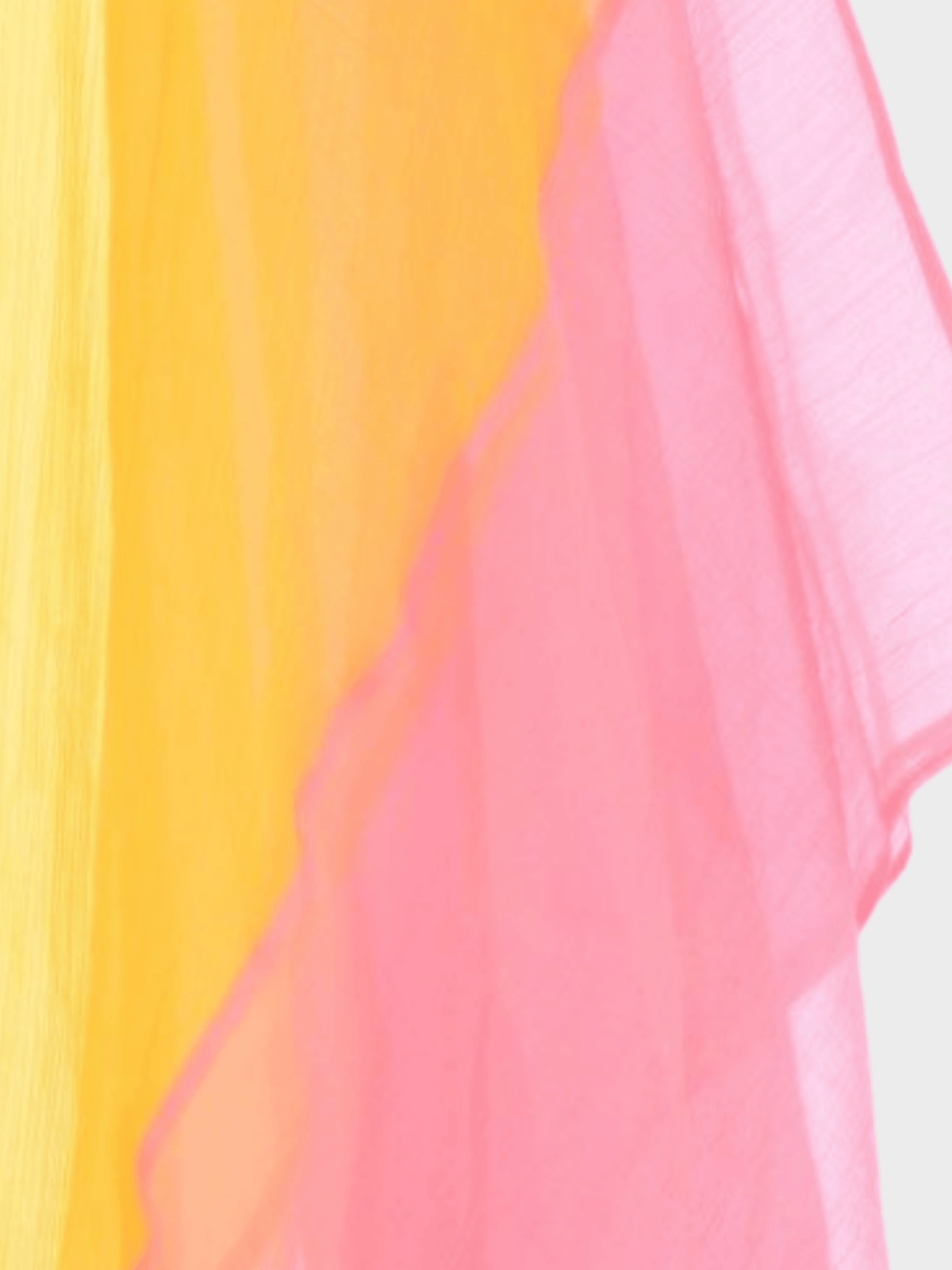 Gucci 2010s Silk Sheer Two Tone Poncho Dress