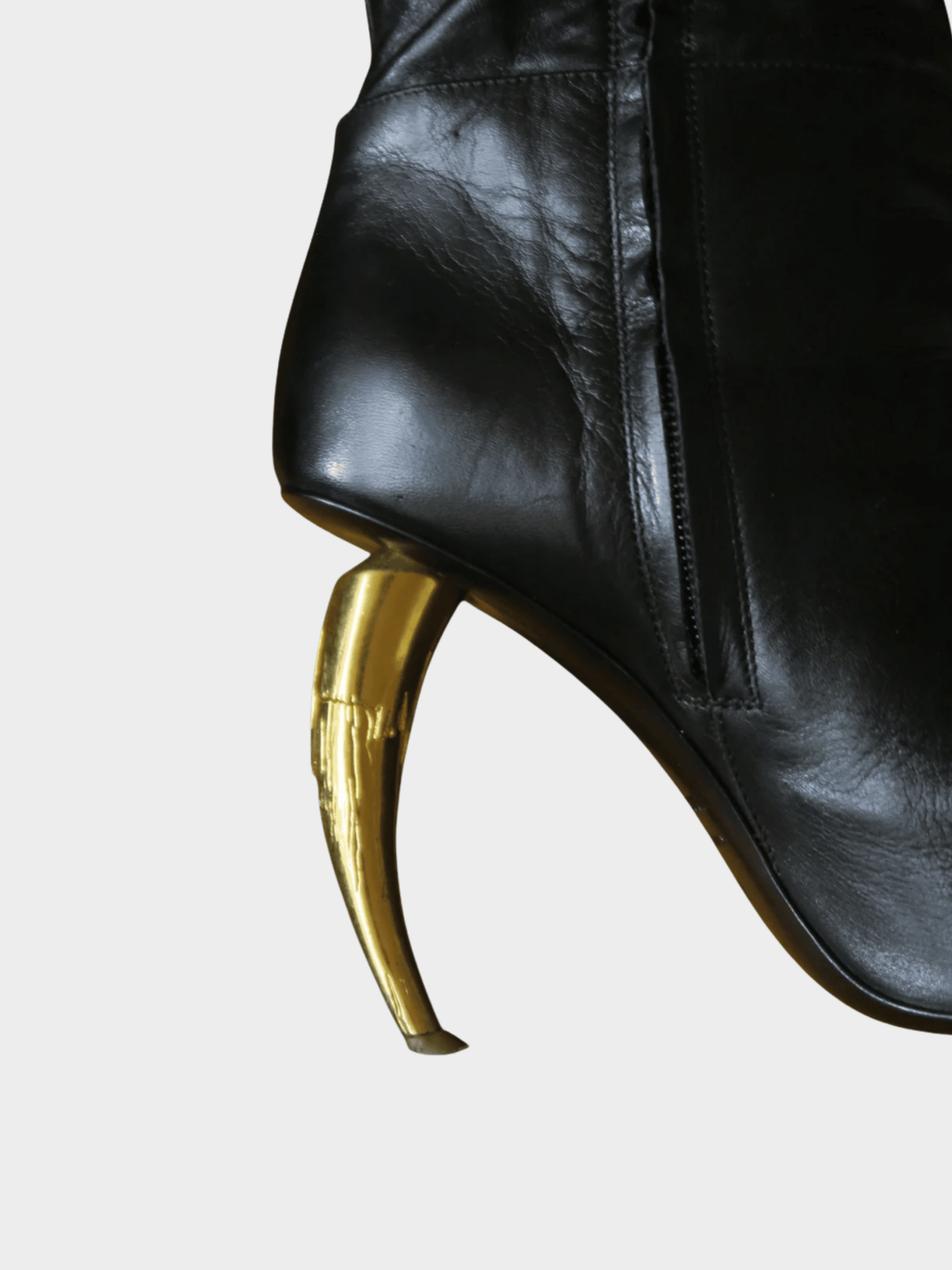 Roberto Cavalli 2000s Runway Black Knee High Boots