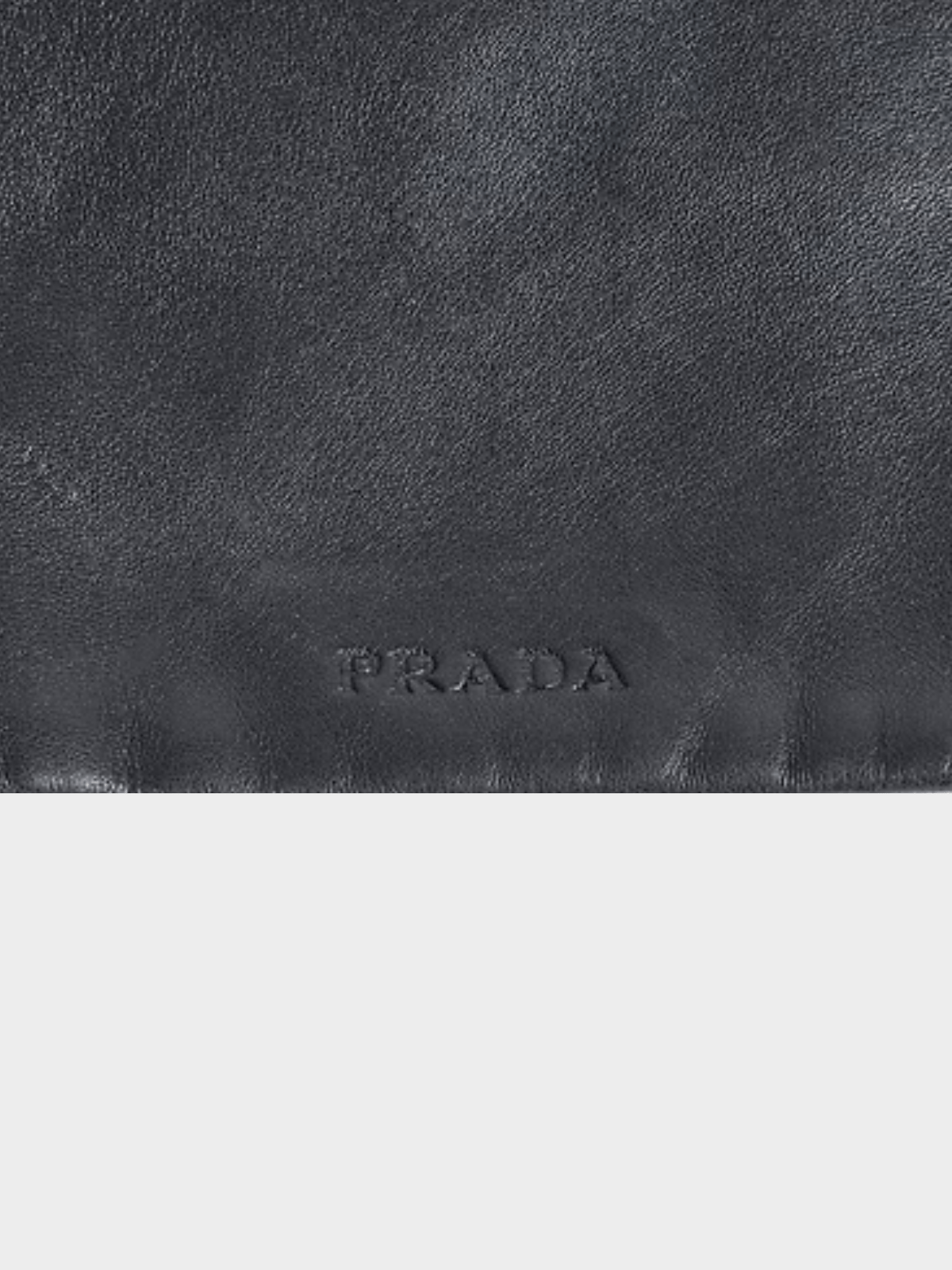 Prada SS 2001 All Black Flat Leather Bag