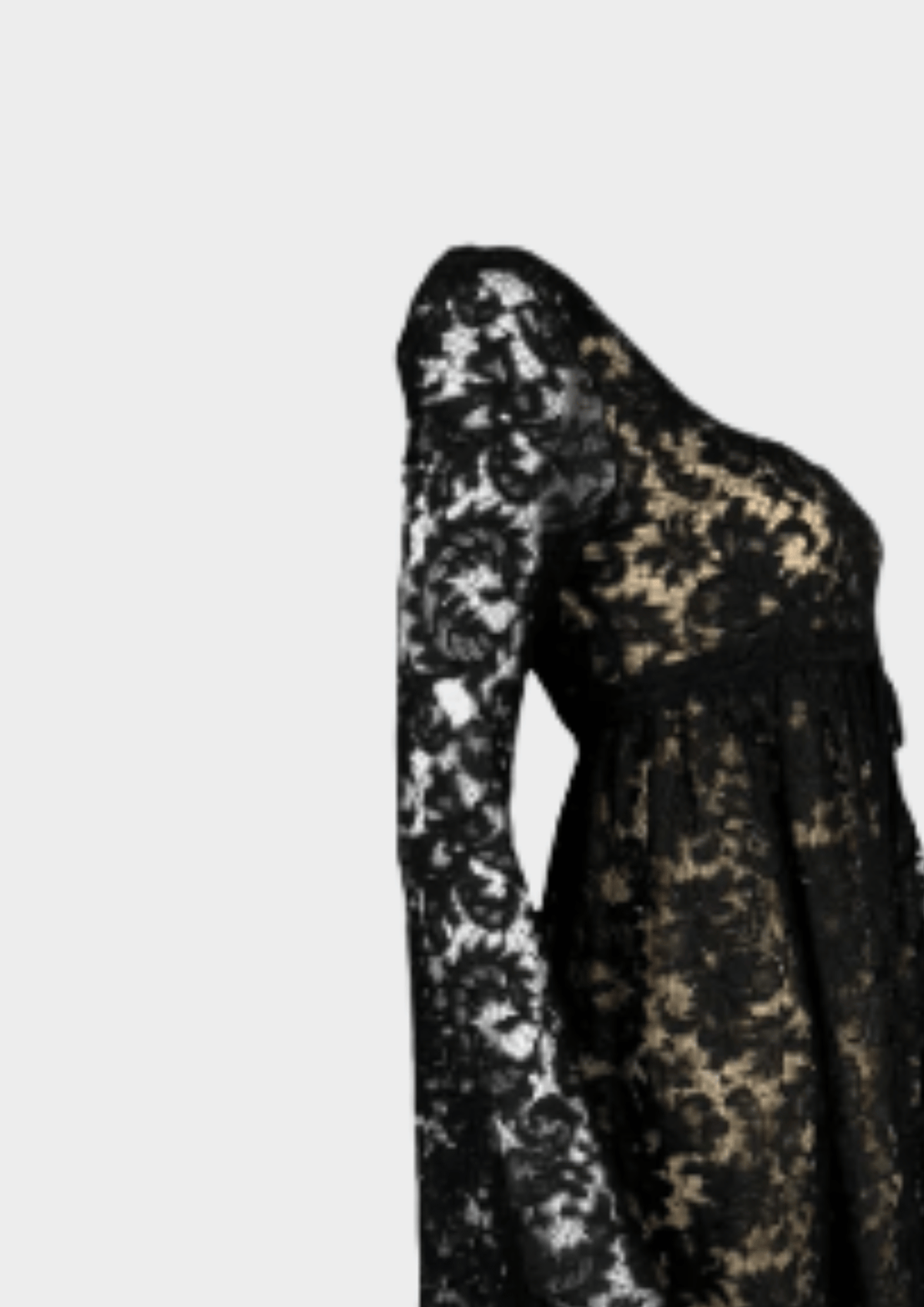 Gucci SS 1996 Runway Black Lace Mini Dress