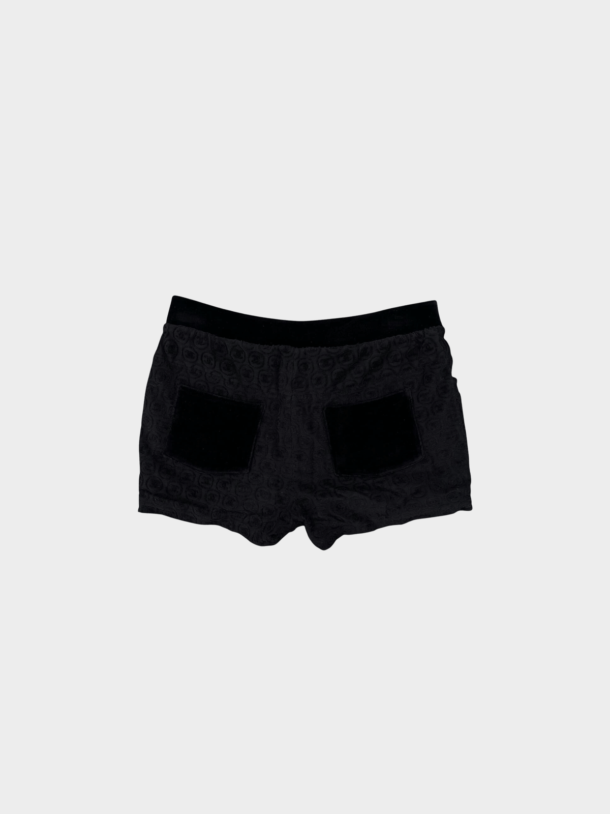 Chanel 2000s Black CC Logo Shorts