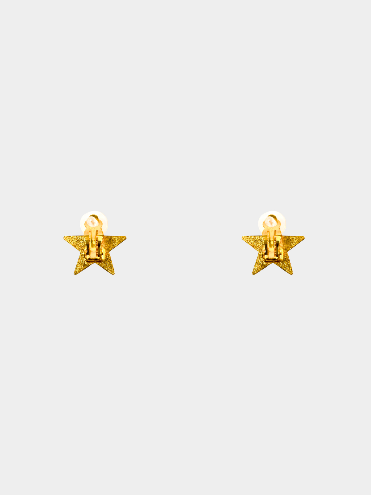 Chanel 2001 Gold Star Clip-on Earrings