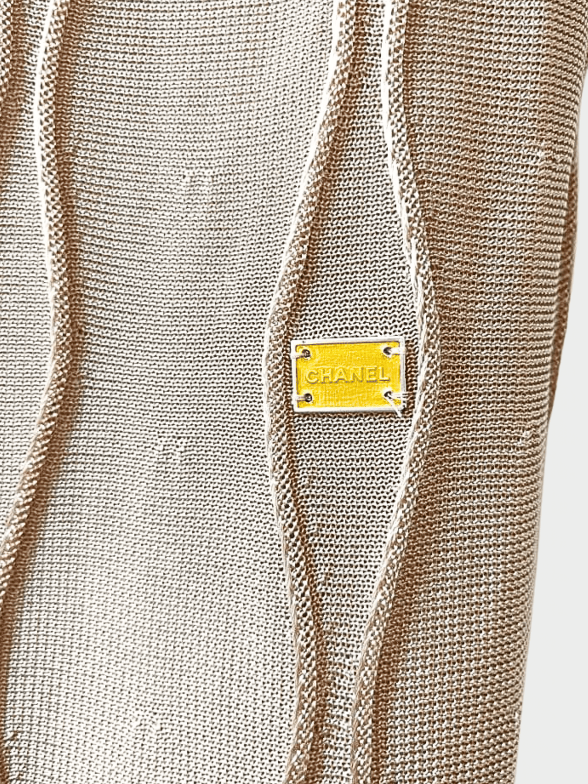 Chanel SS 2005 Runway Crochet Panel Midi Dress