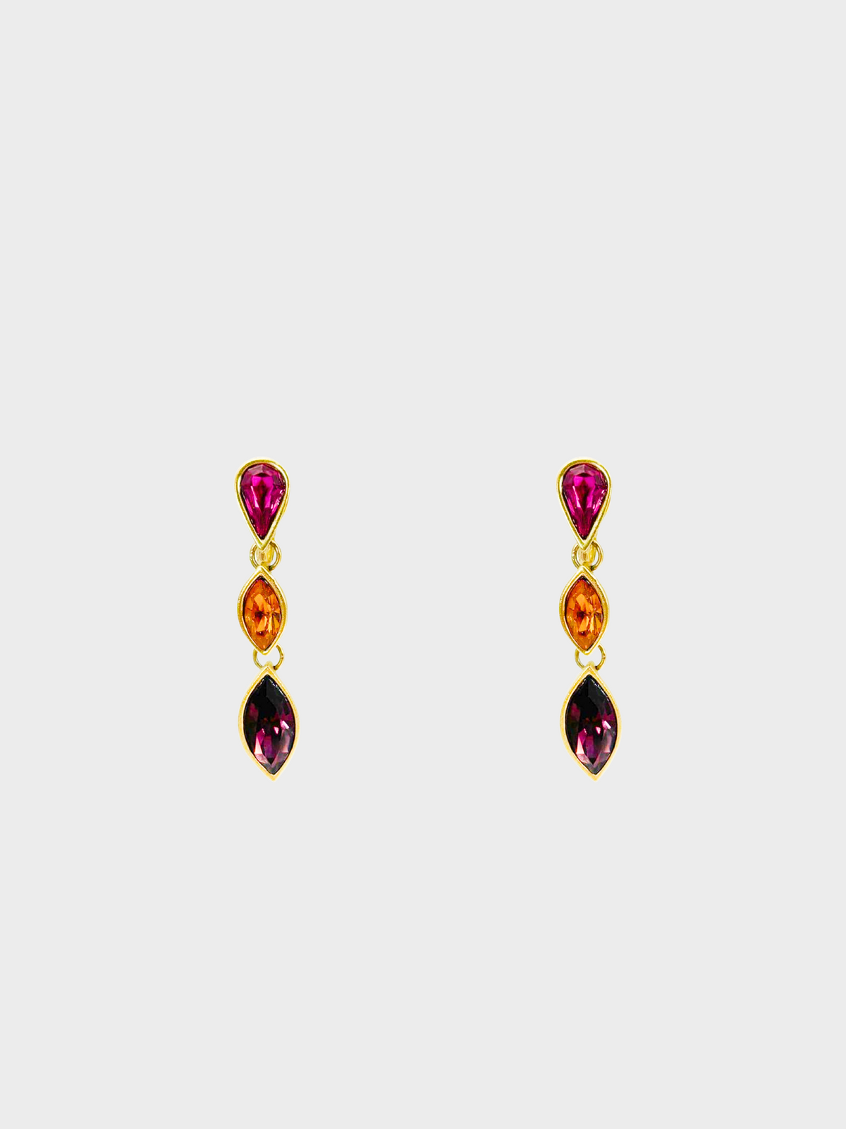 Yves Saint Laurent 1990s Stone Drop Earrings