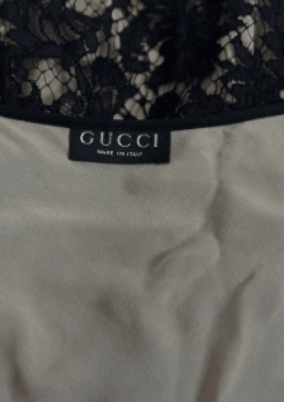 Gucci SS 1996 Runway Black Lace Mini Dress