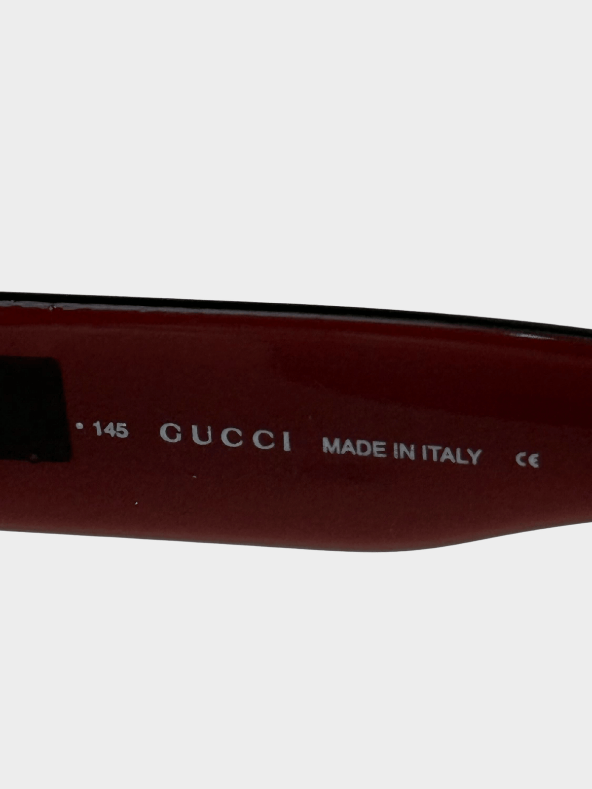Gucci 2000s Pink Rimless Shield Sunglasses