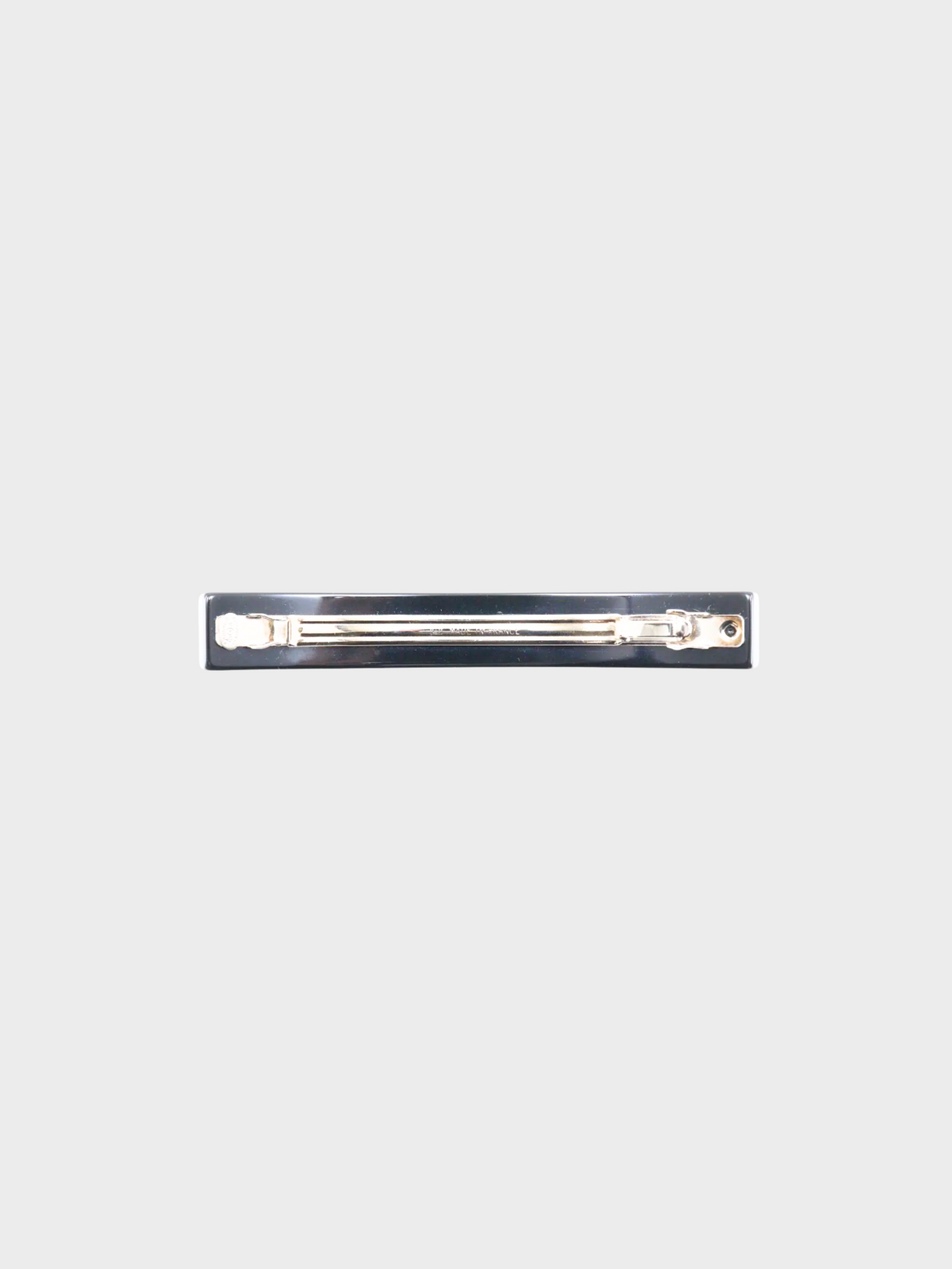Chanel Fall 2004 Black Heart Rhinestone CC Barrette