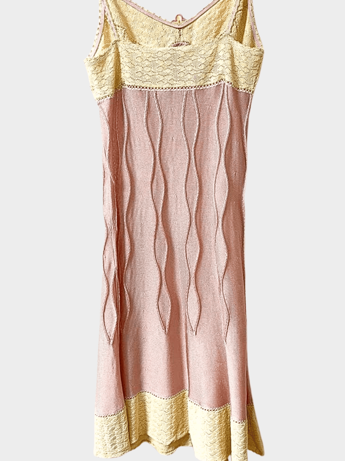 Chanel SS 2005 Runway Crochet Panel Midi Dress
