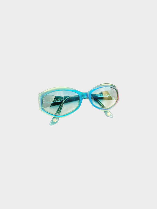 Chanel 2000s Blue and Green 5021 Sunglasses