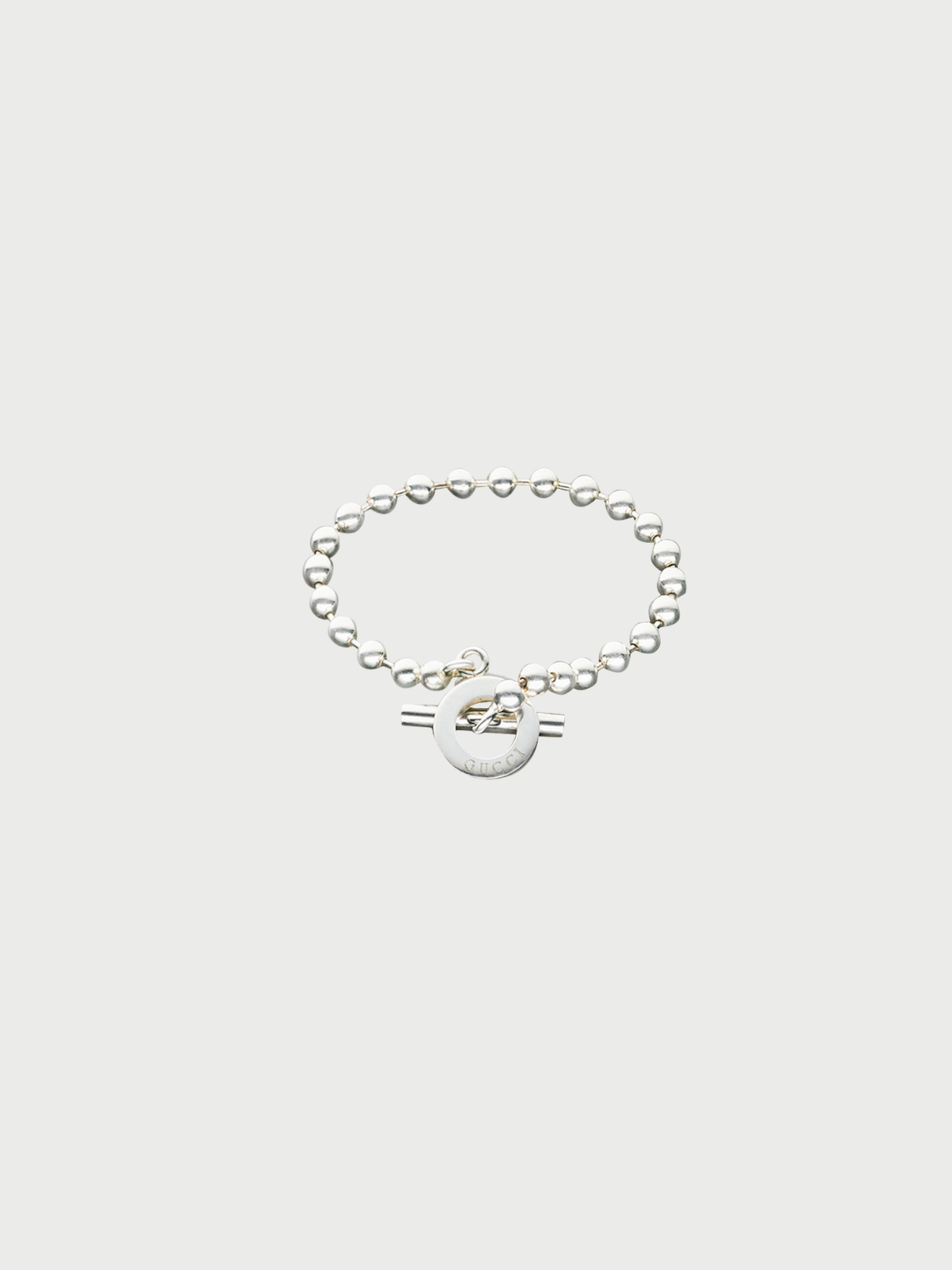 Gucci 2000s Silver 925 Toggle Bracelet