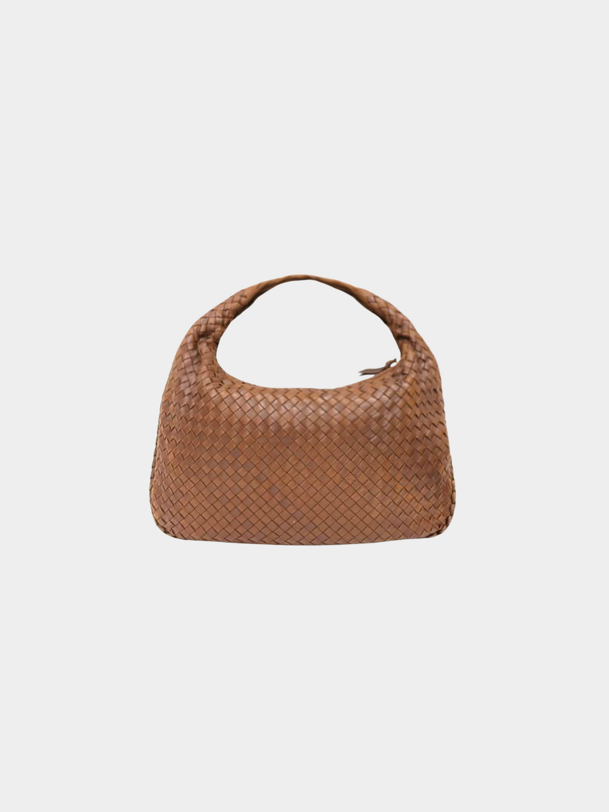Bottega Veneta 2000s Brown Intrecciato One-Shoulder Bag