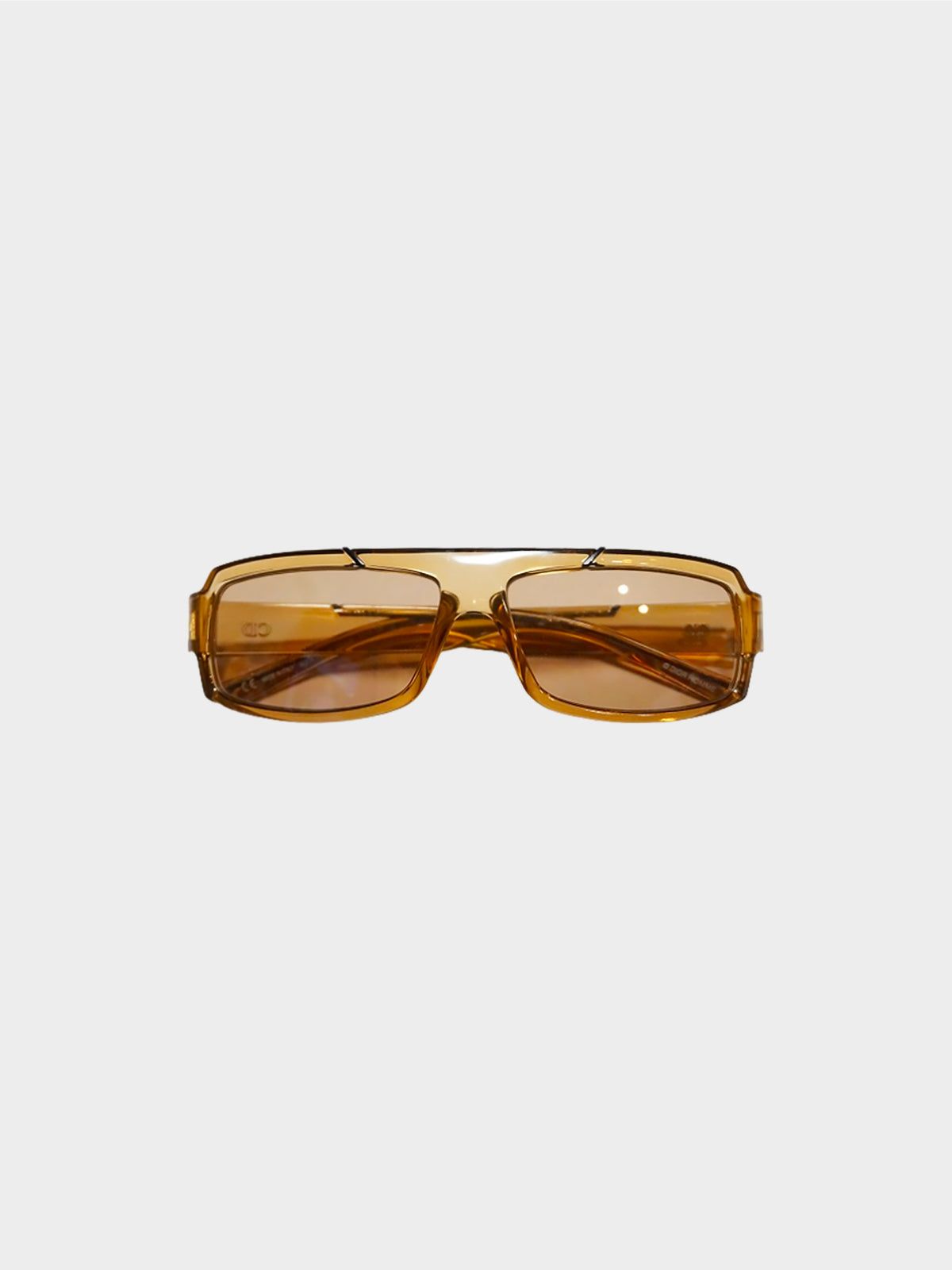 Christian Dior Homme 2000s Amber Black Tie 57/S Sunglasses