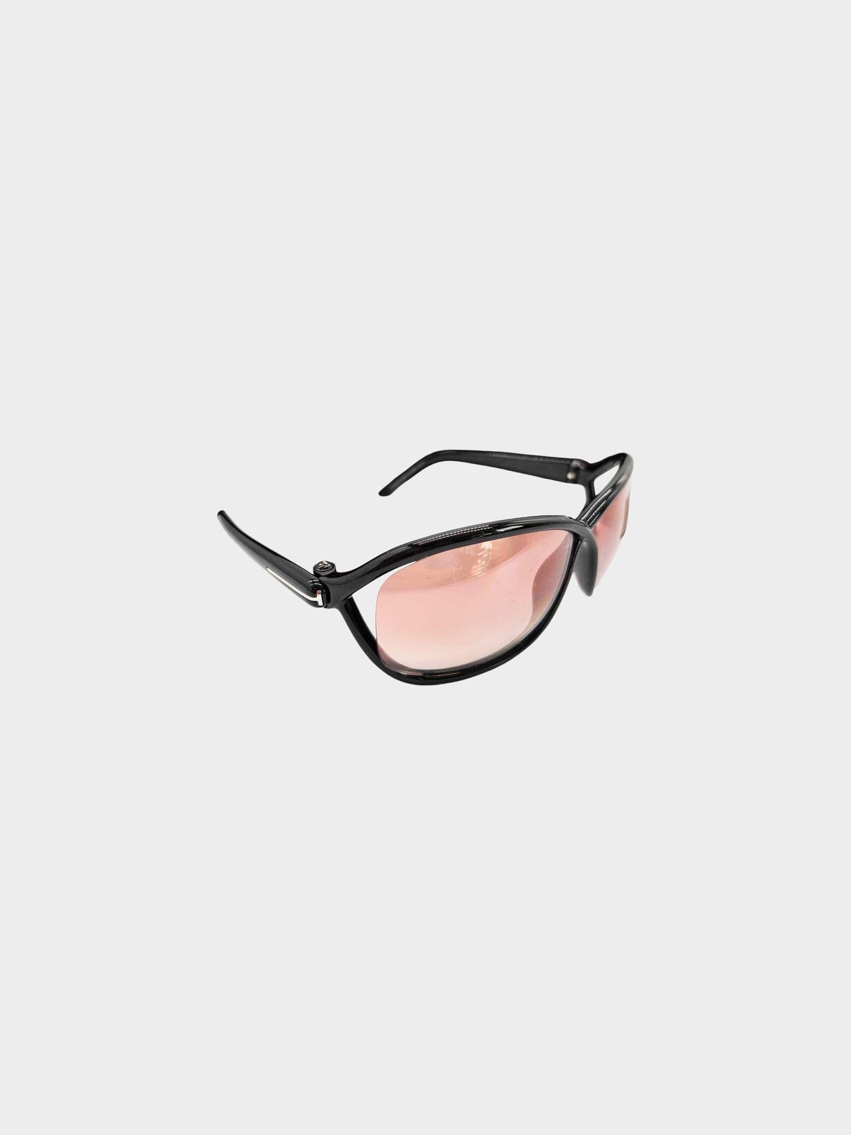 Tom Ford 2000s Black and Pink Fernanda TF1069 Butterfly Sunglasses