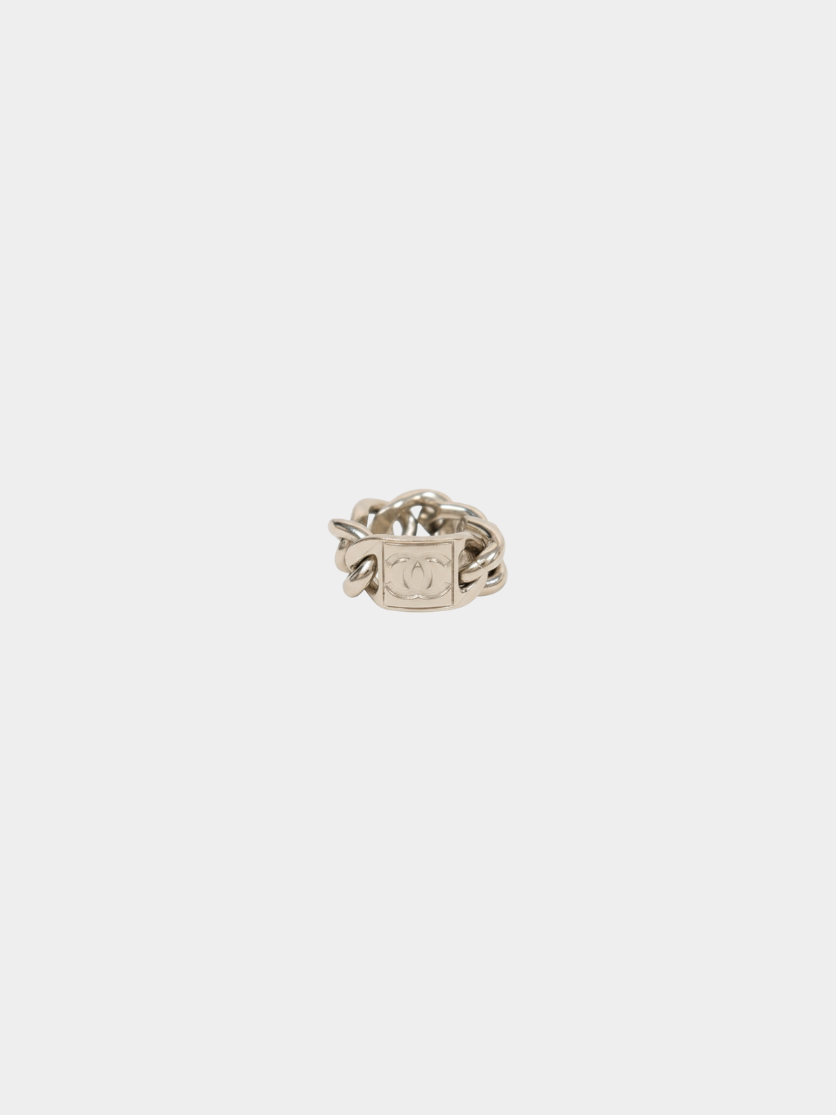 Chanel 2000s Silver Sports Line COCO Ring