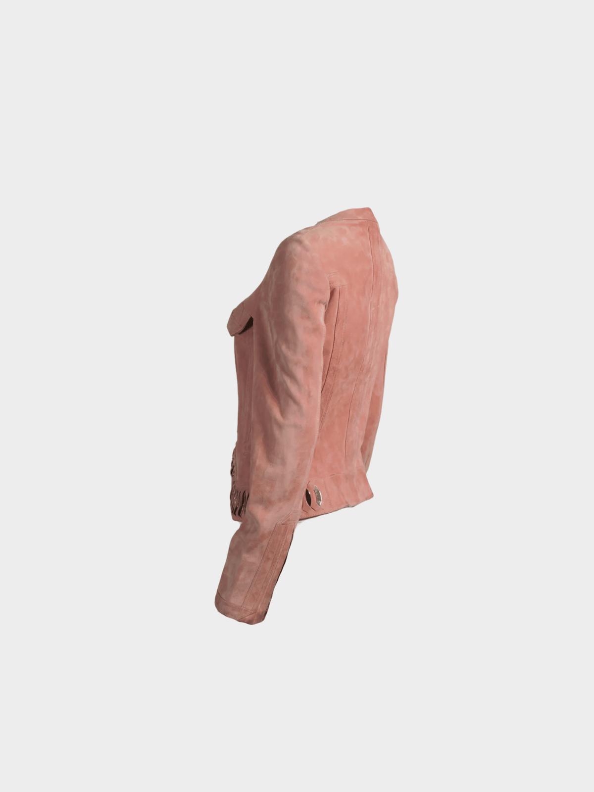 Gucci 2000s Peach Suede Leather Jacket
