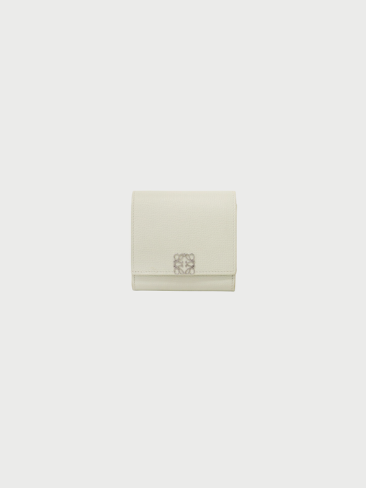 Loewe 2000s Mint Green Anagram Leather Wallet