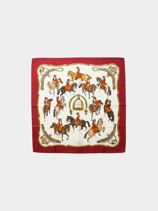 Hermès 2000s Multicolor Silk Carré 90 Scarf