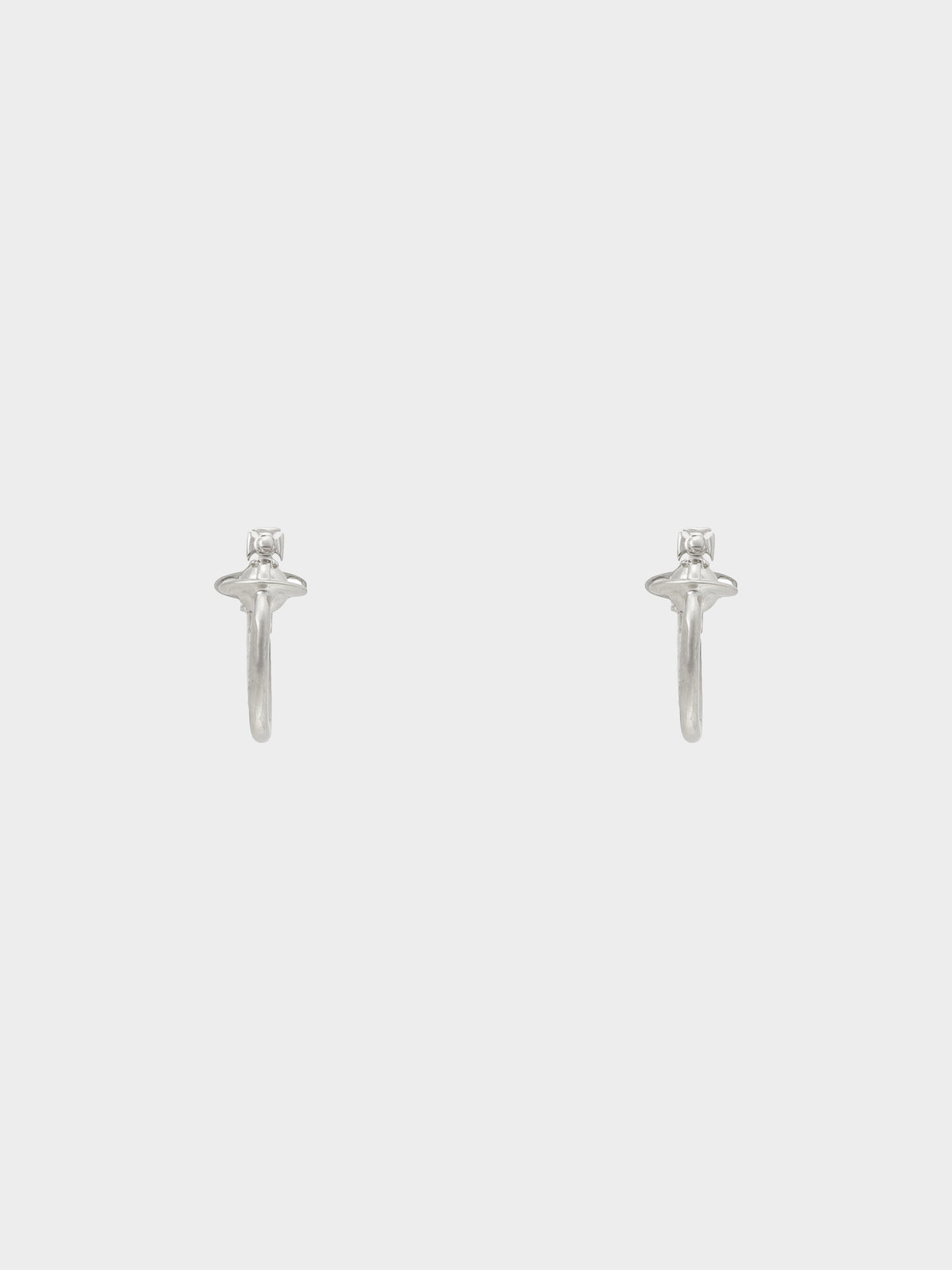 Vivienne Westwood 2020s Rhodium Vera Hoop Earrings