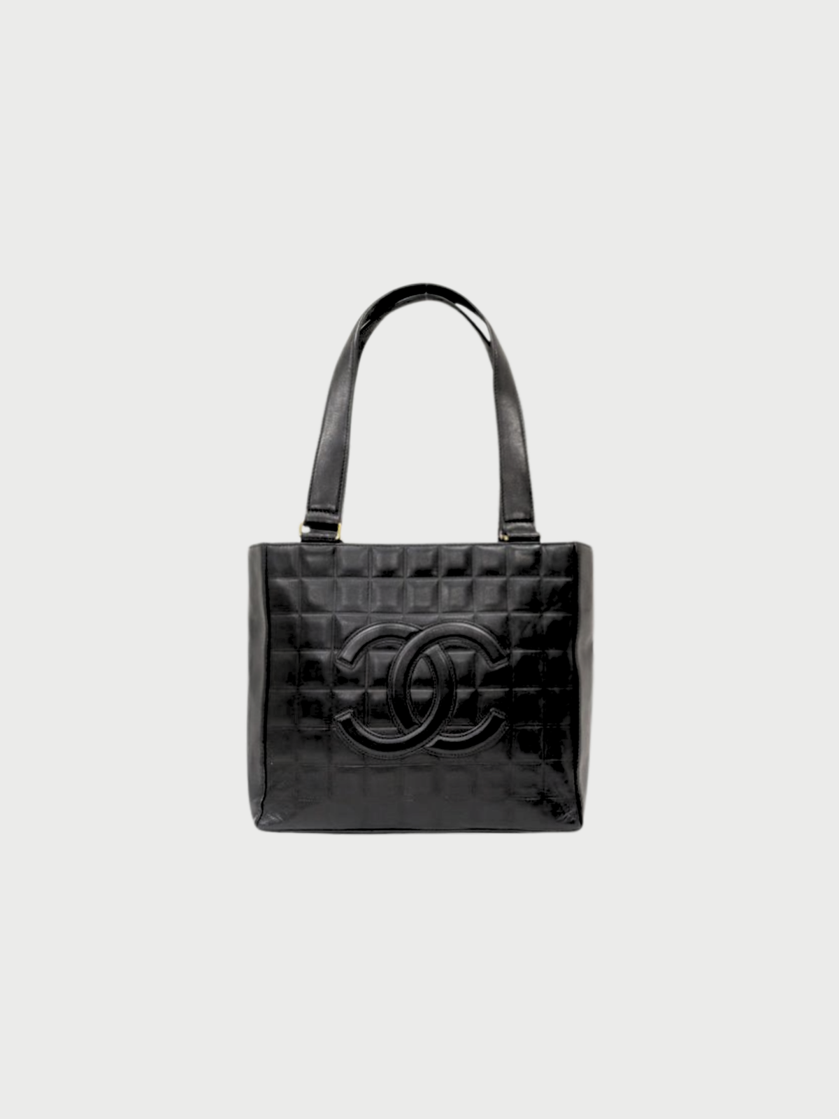 Chanel 2001–2002 Black Leather Chocolate Bar Handbag