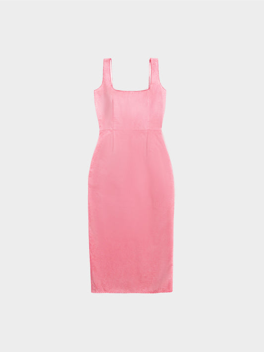 Miu Miu SS 1998 Pink Square Neck Dress